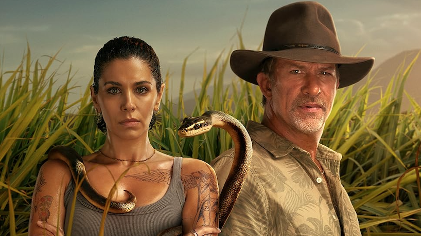 P.I. Amanda Pharrell (played by Nicole Chamoun) and ex-cop Ted Conkaffey (Thomas Jane) are back in