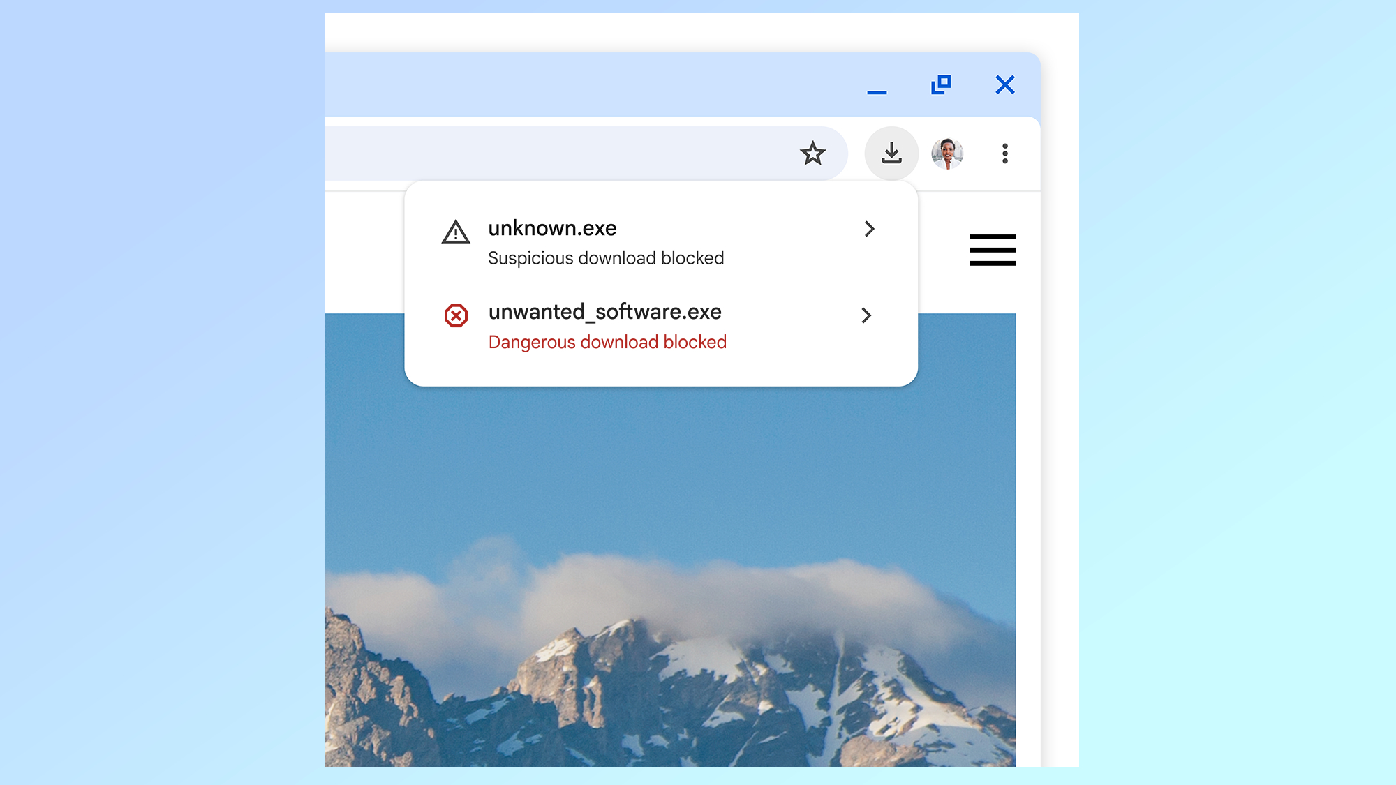 אזהרת Chrome חדשה עבור הורדות מסוכנות