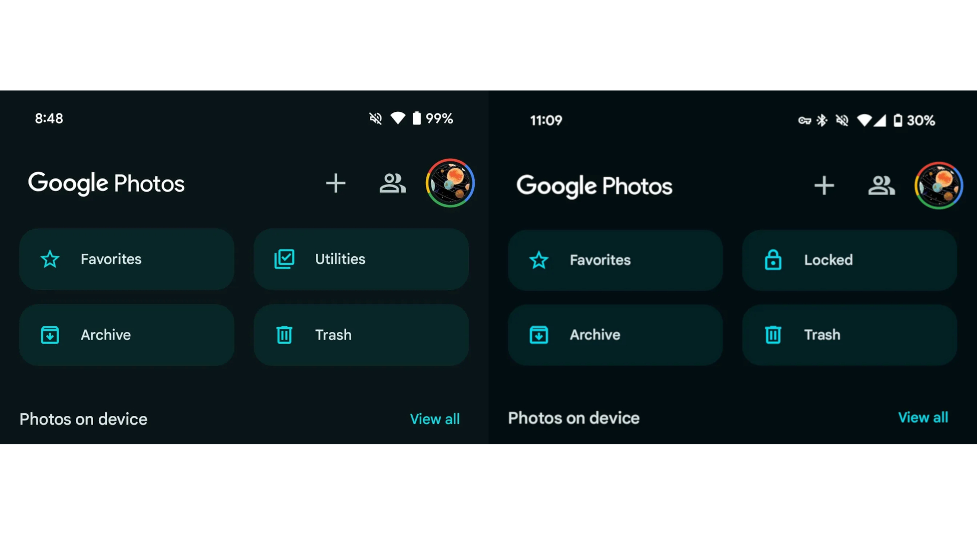 מיקום חדש של תיקייה נעולה בגוגל