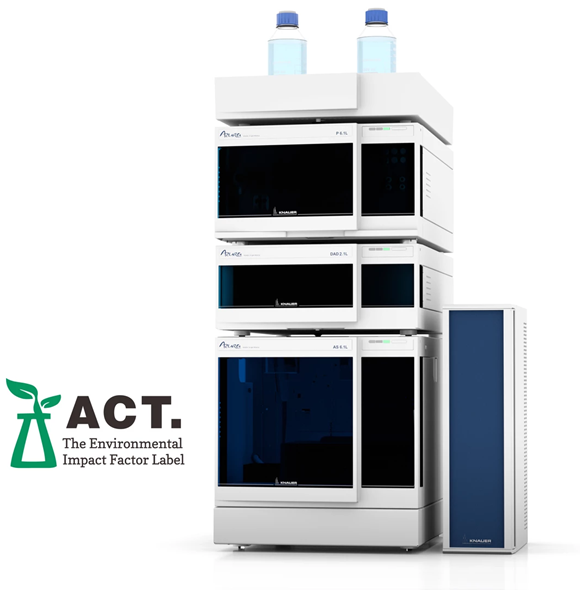 מערכות HPLC הנמכרות ביותר של KNAUER מוסמכות כעת ל-ACT Ecolabel