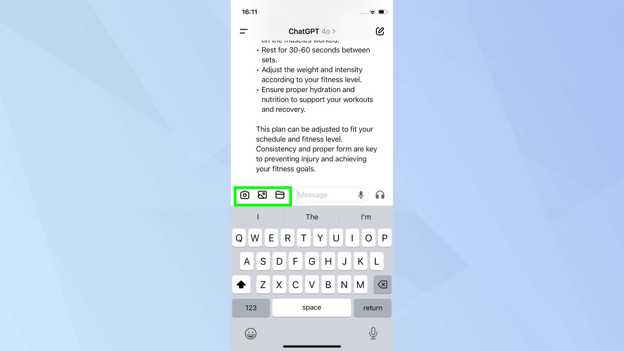 ChatGPT העלה תמונות ומסמכים