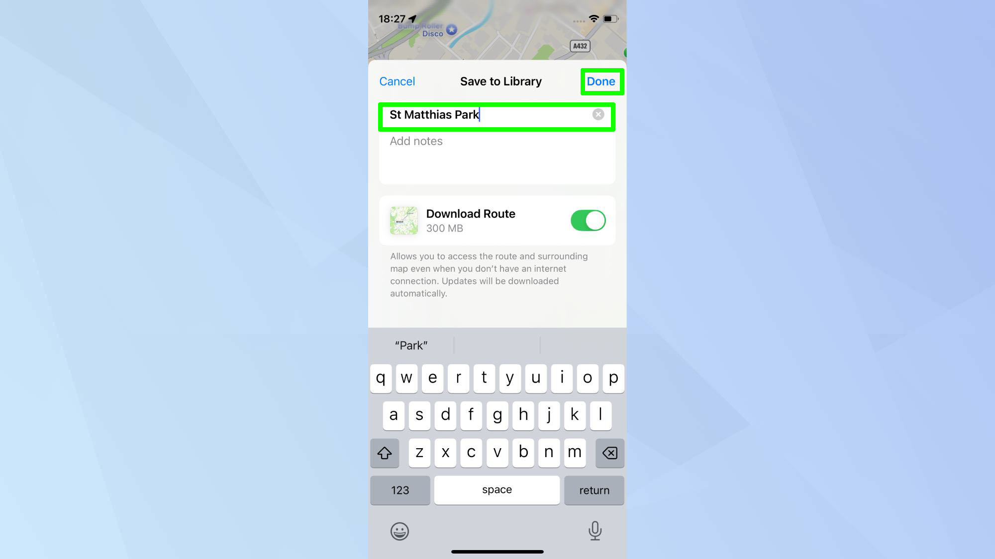 מפות אפל מסיימות מסלול טיול מותאם אישית 