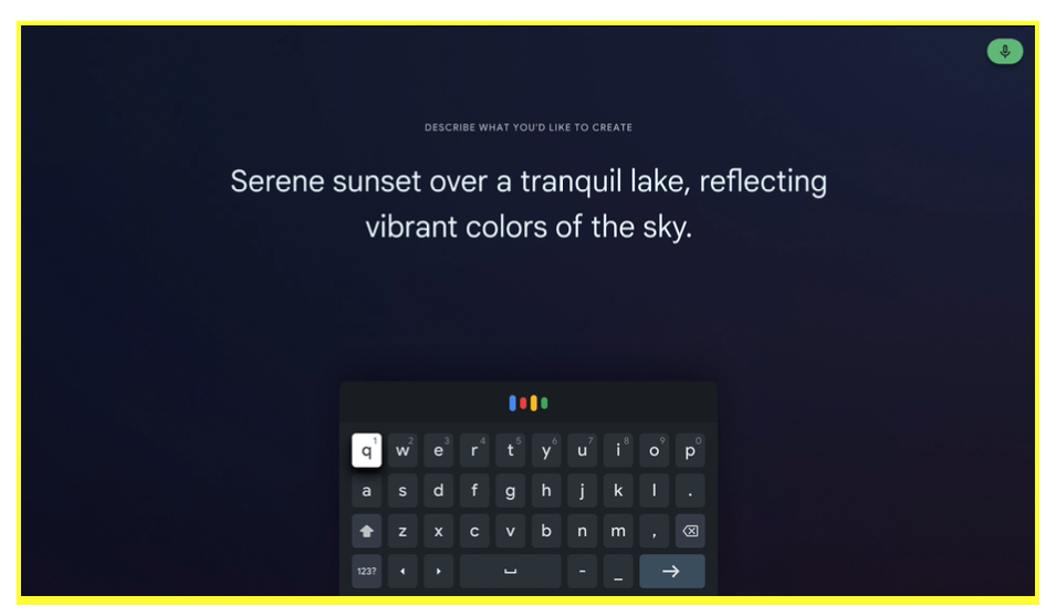 ממשק Google TV Streamer