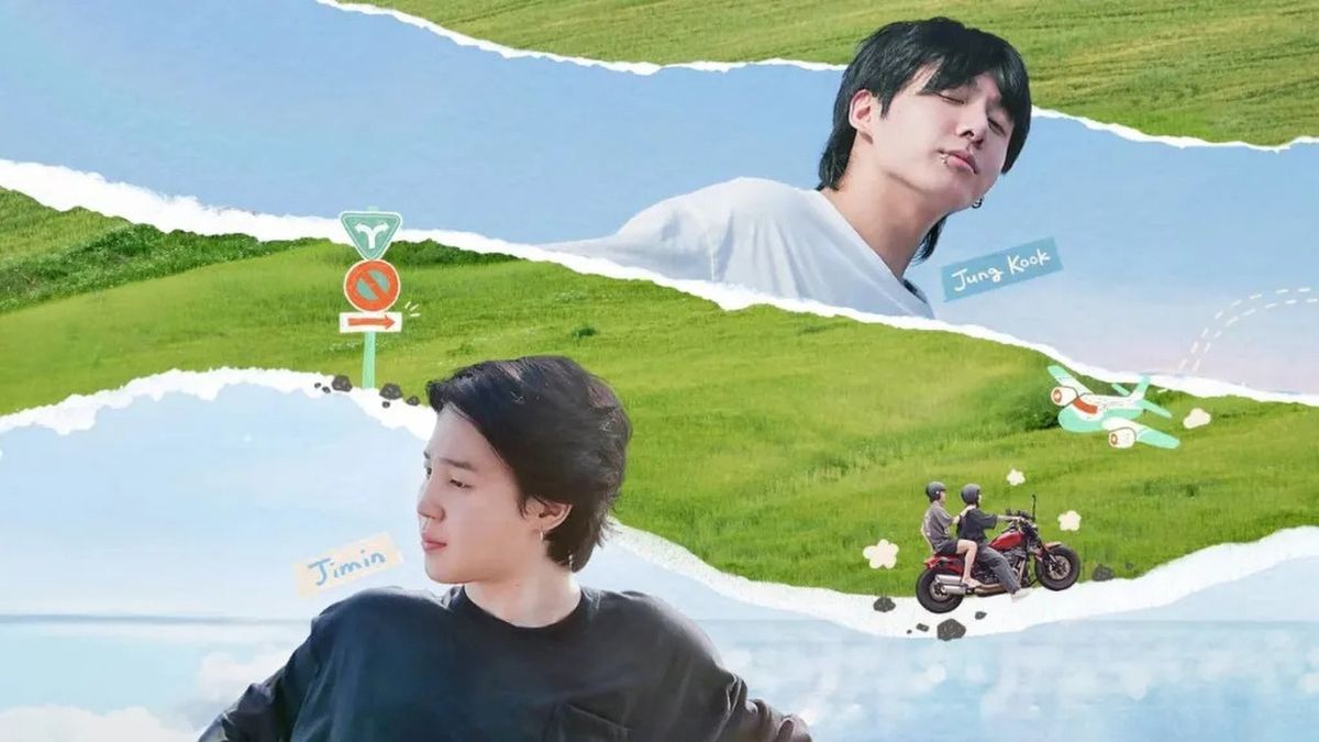 BTS band members Jung Kook and Jimin in a promotional image for