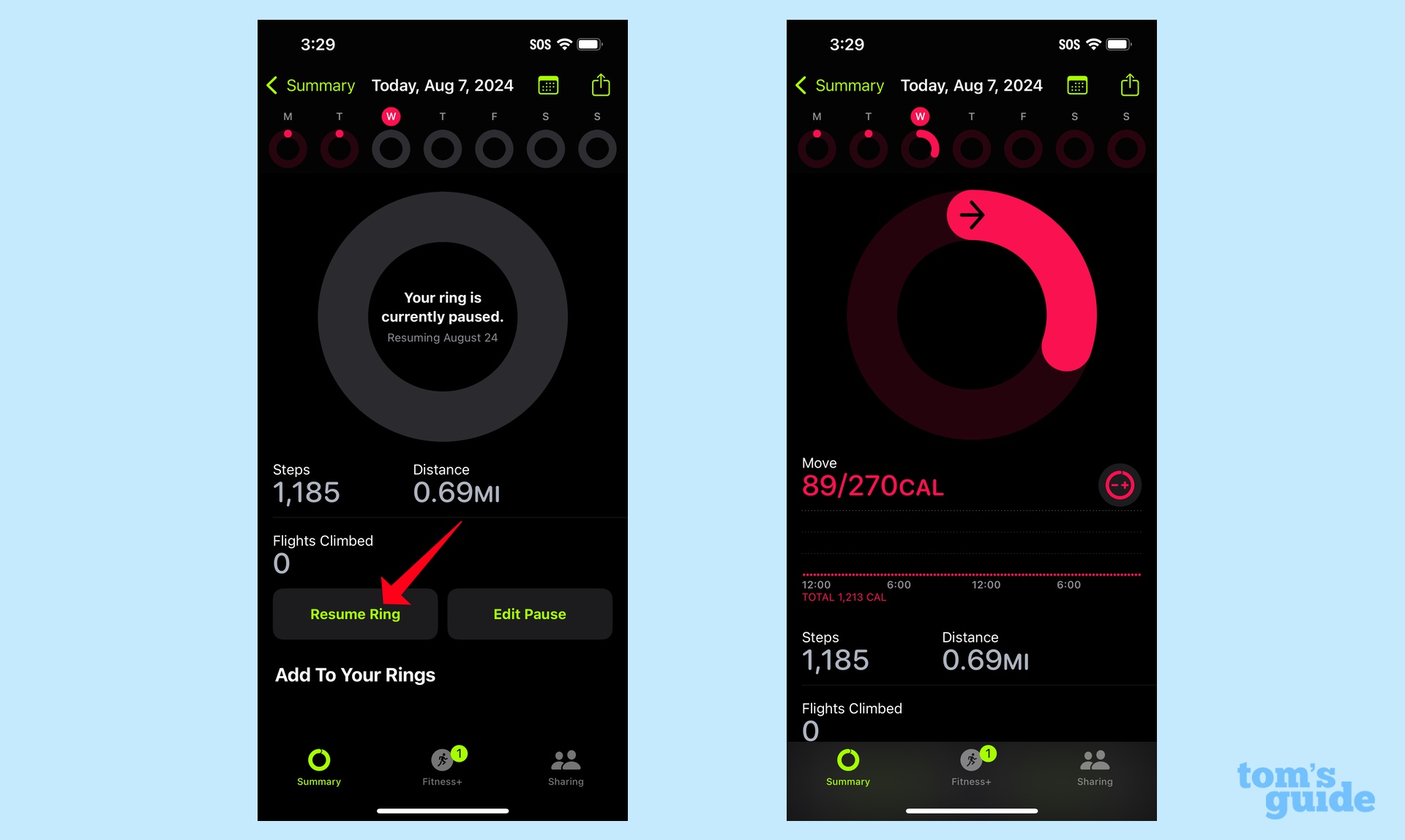 המשך פעילות הזזת הטבעת