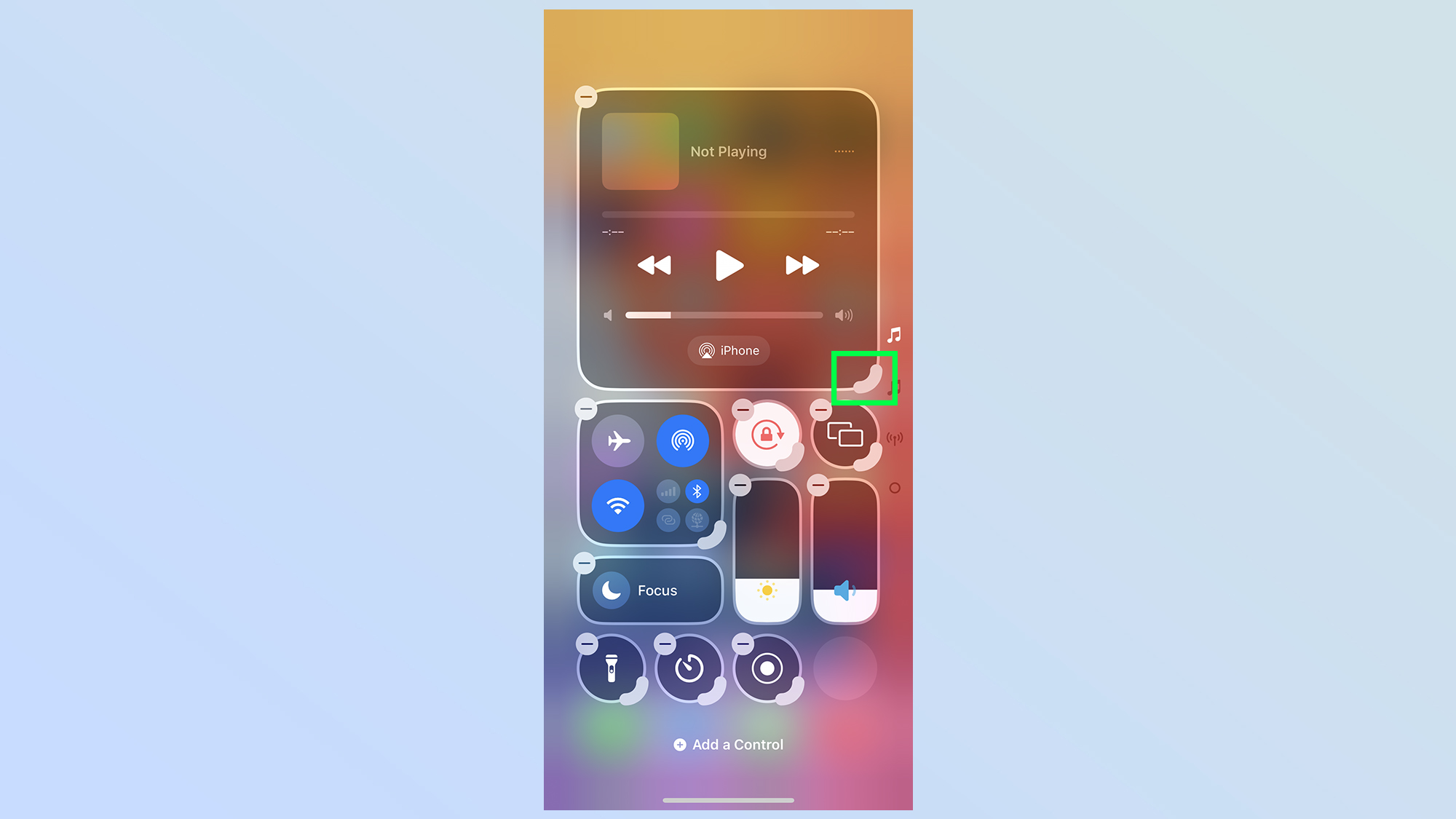כיצד לשנות גודל של ווידג'טים במרכז הבקרה של iOS 18
