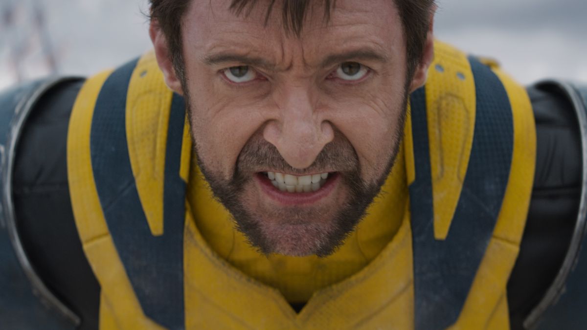 Wolverine (Hugh Jackman) grimaces in