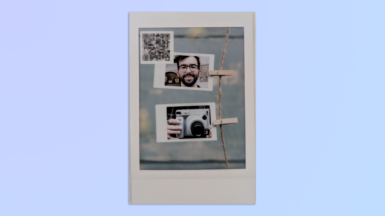 אוסף תמונות שצולמו עם מצלמת Fujifilm Instax mini LiPlay 2 ב-1 בצבע ירוק matcha