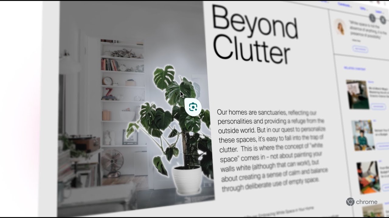 היכרות עם Google Lens החדשה בשולחן העבודה של Chrome - YouTube