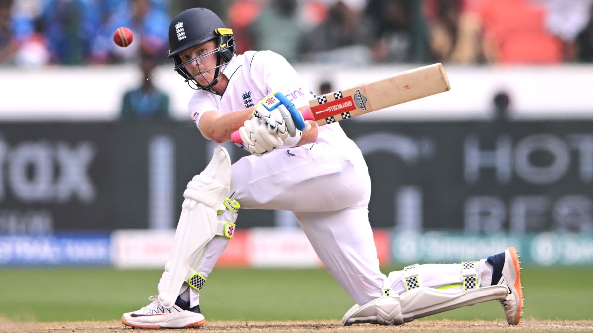 Ollie Pope batting for England ahead of the England vs Sri Lanka 1st Test 2024 live stream