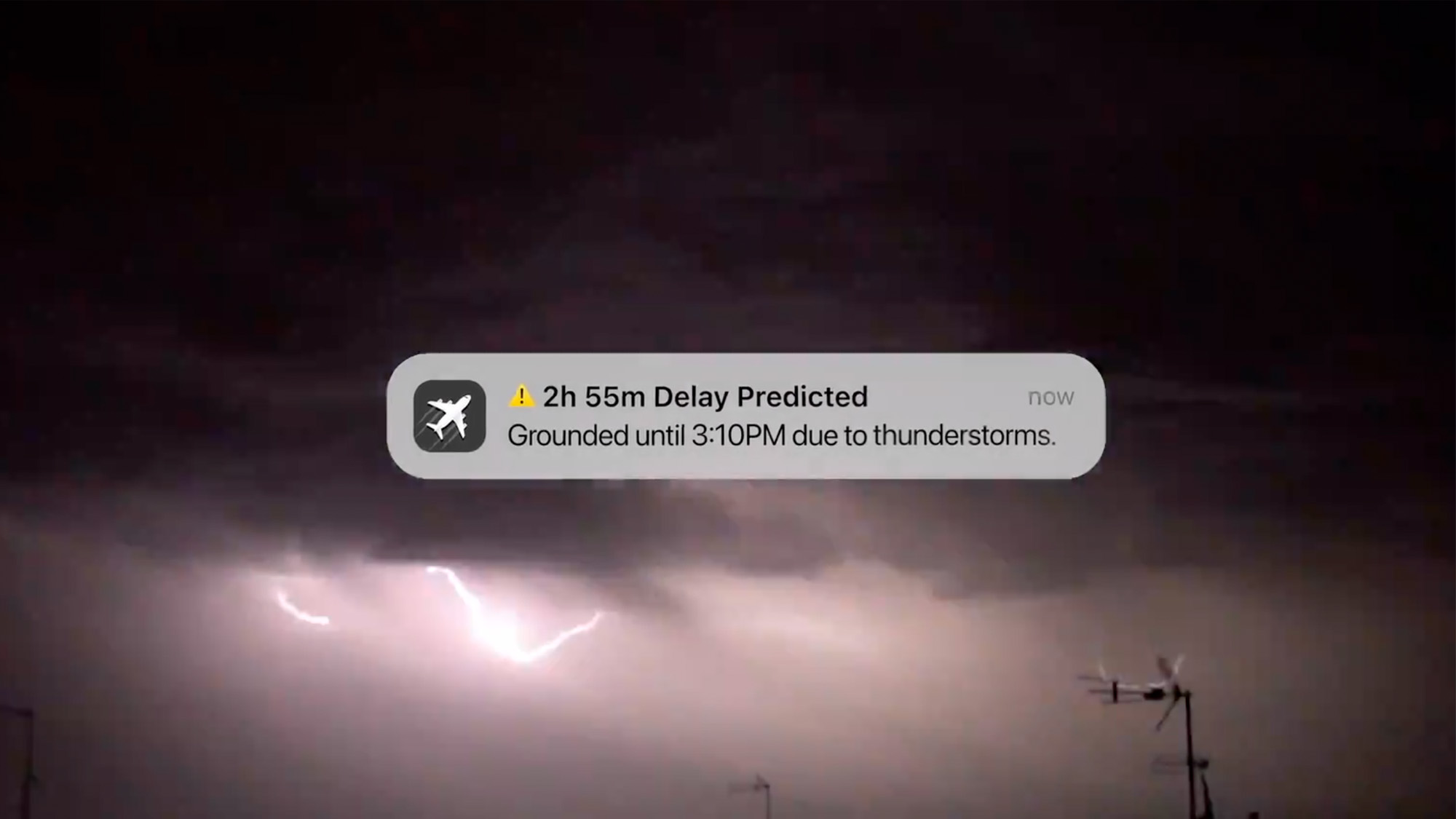 התראת טיסה המציגה עיכוב