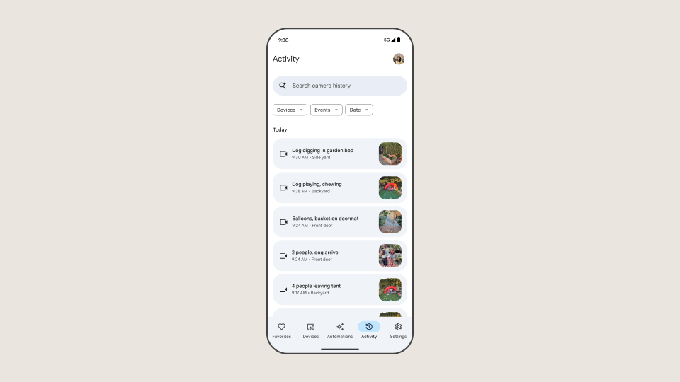 Google Home Gemini חפש סרטונים