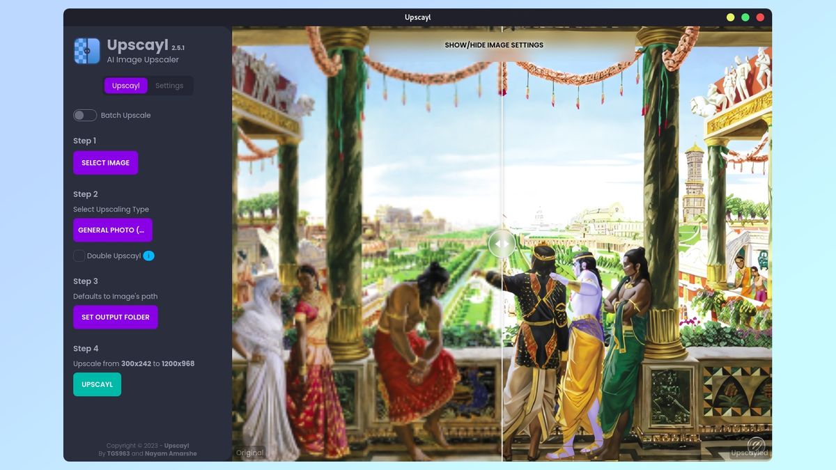 How to use AI to upscale your images for free with Upscayl