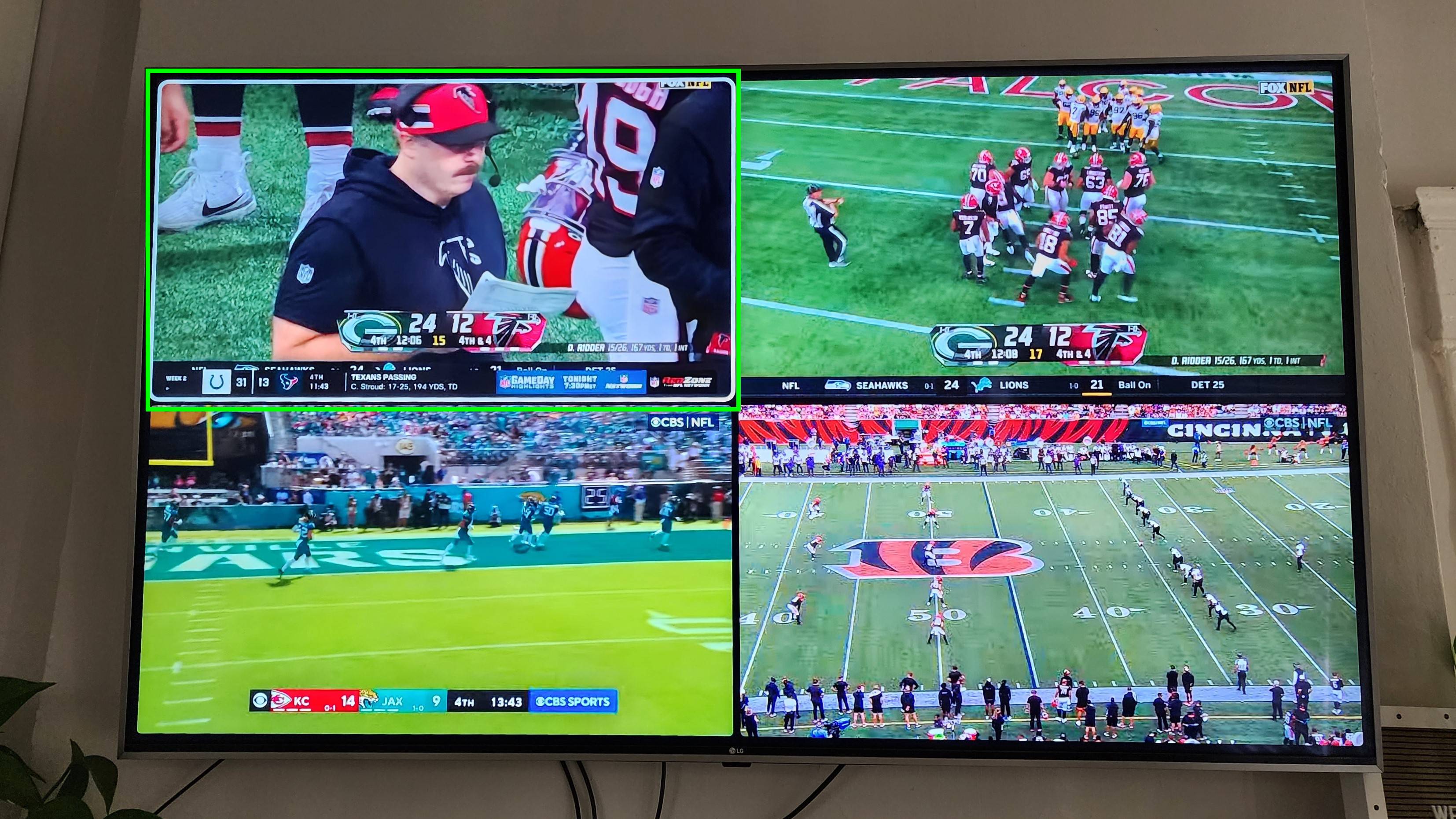 כיצד להשתמש ב-NFL Sunday Ticket multiview