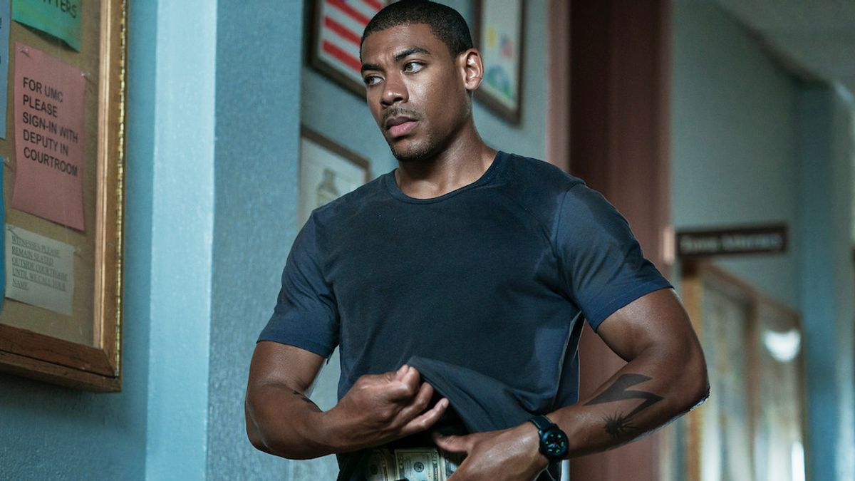 Aaron Pierre as Terry Richmond in "Rebel Ridge" on Netflix