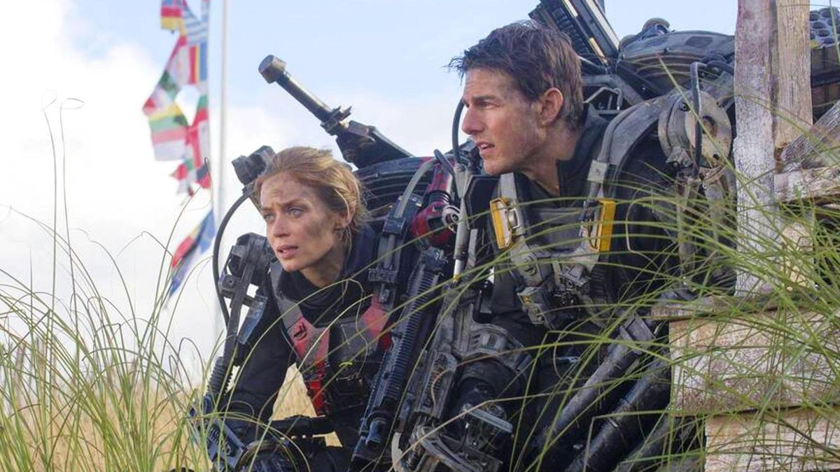 Emily Blunt and Tom Cruise in Edge of Tomorrow