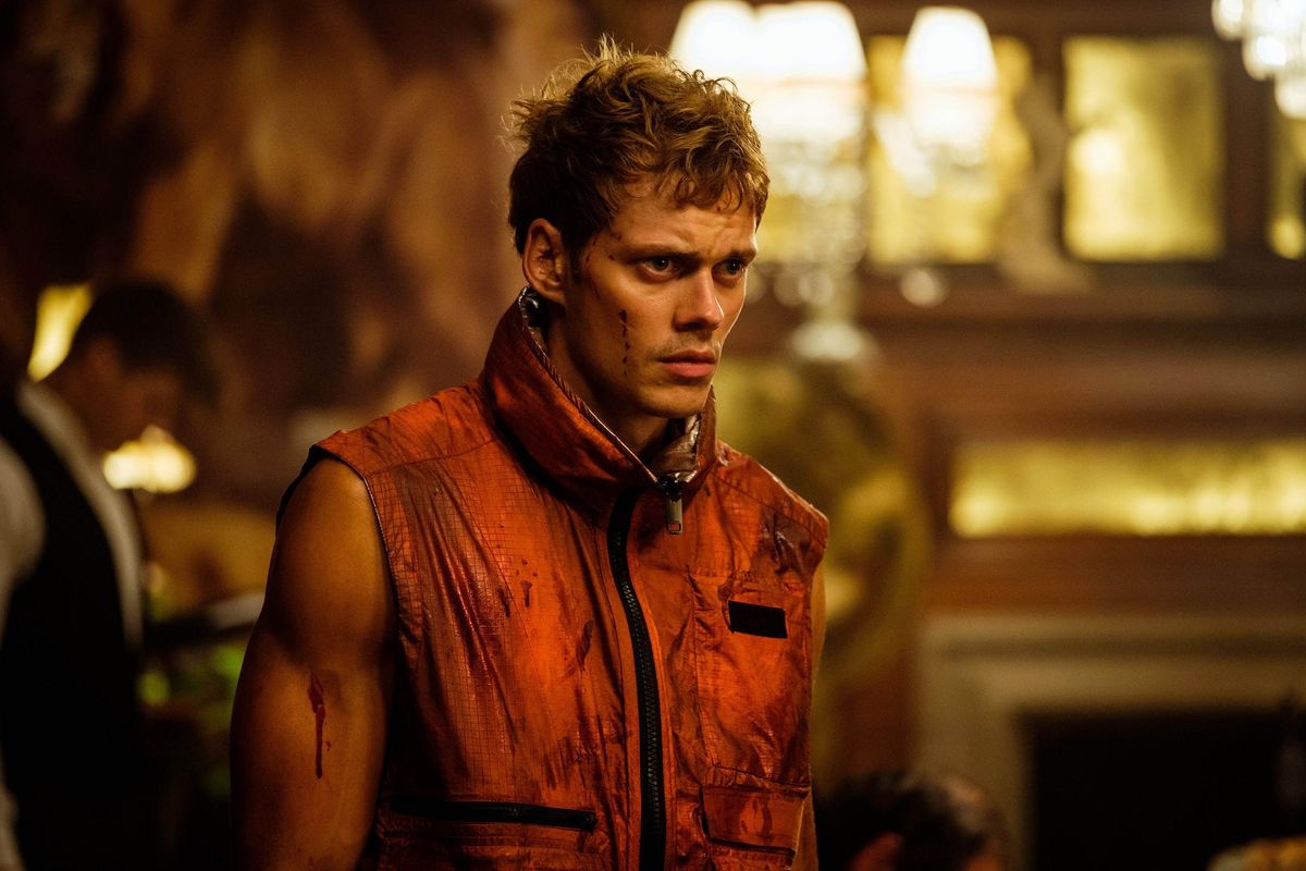 Bill Skarsgard as the titular character in Boy Kills World.