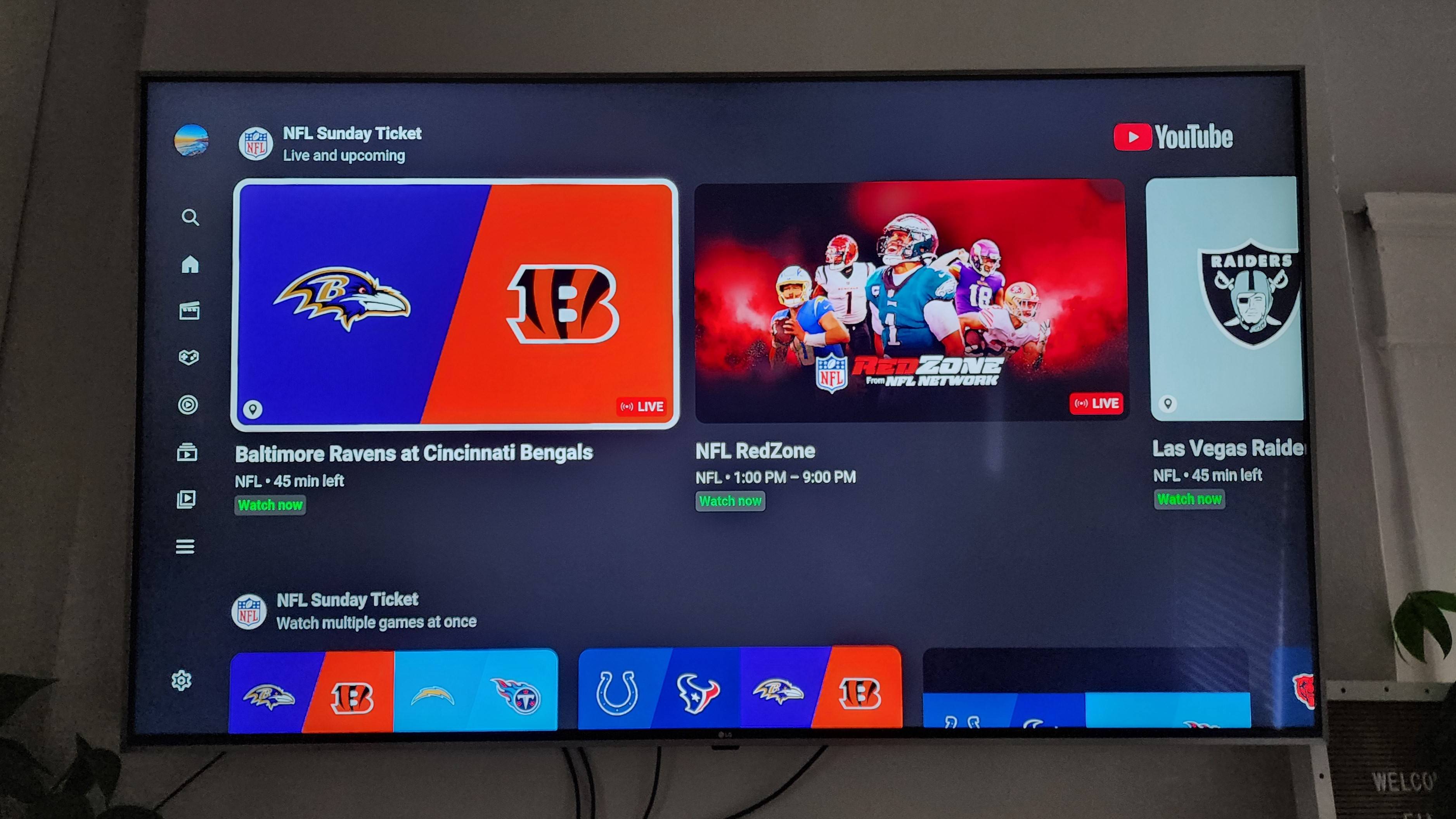 כיצד להשתמש ב-NFL Sunday Ticket multiview