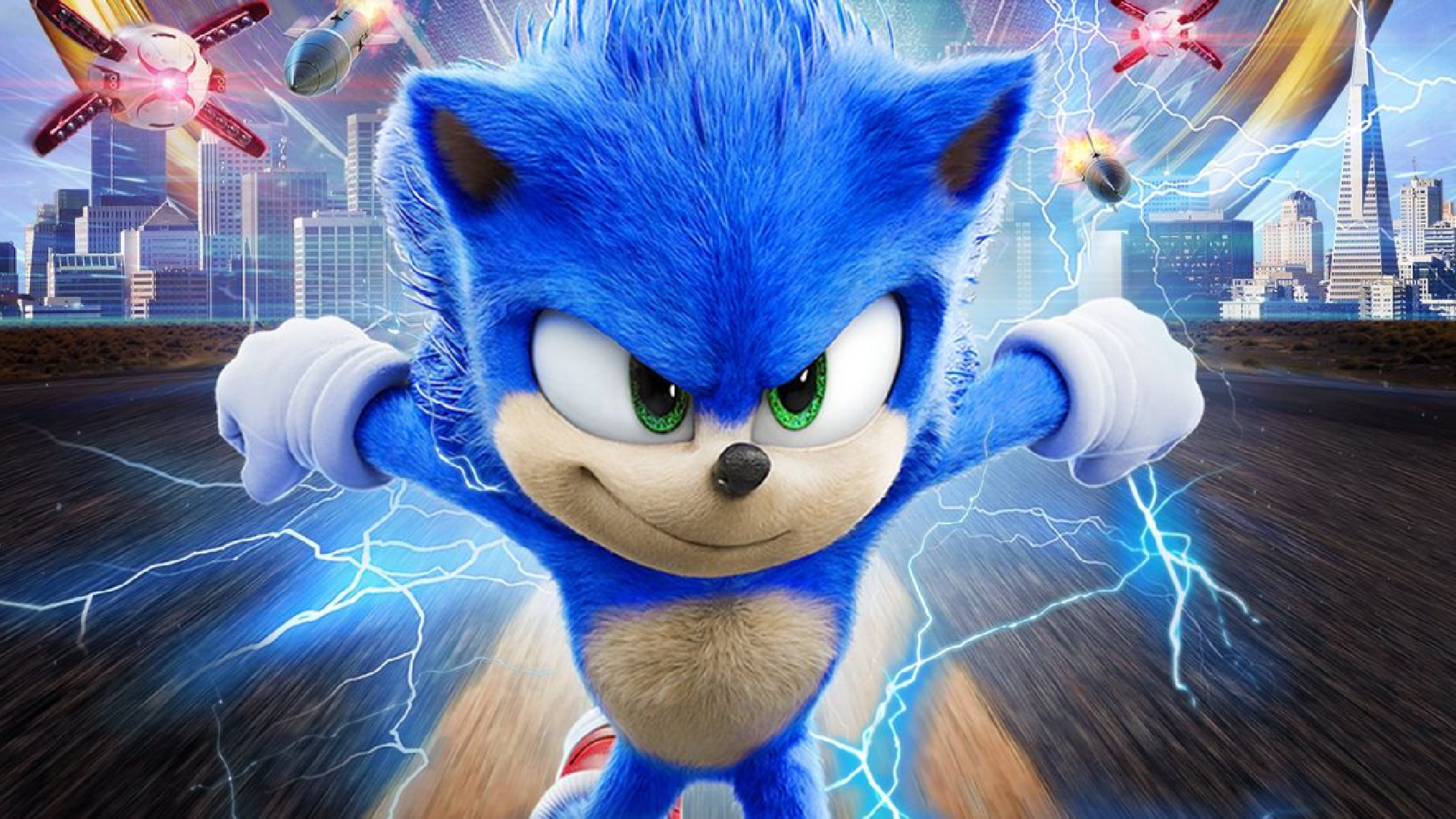 סוניק הקיפוד על כרזת הסרט 2020