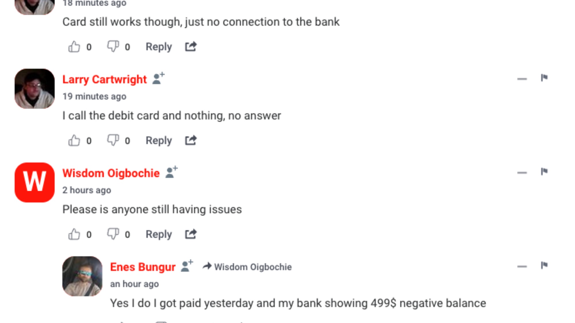 צילום מסך של Downdetector של הפסקת בנק אוף אמריקה