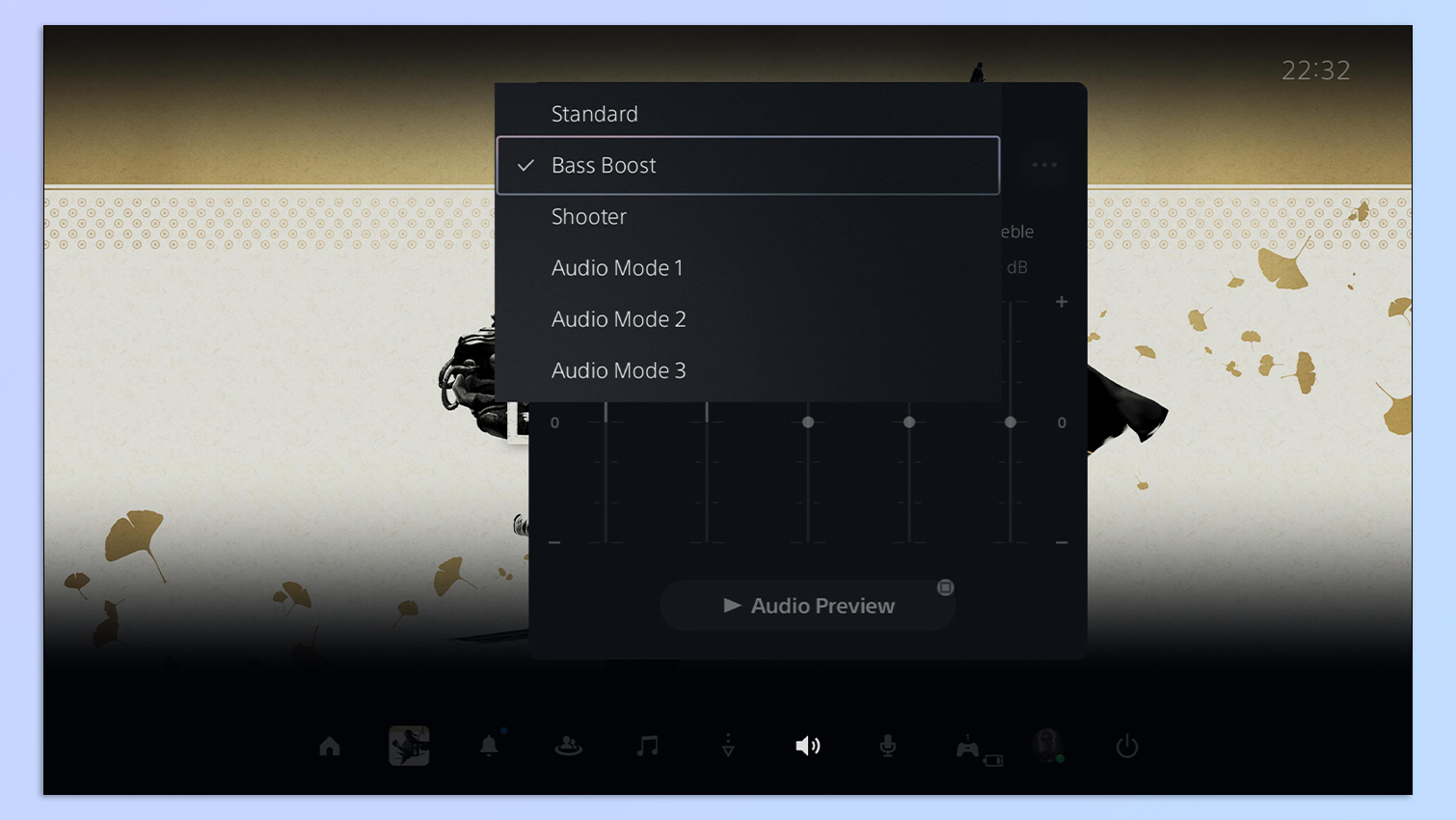 צילום מסך של הגדרות אוזניות ה-PlayStation Pulse Elite ב-PS5