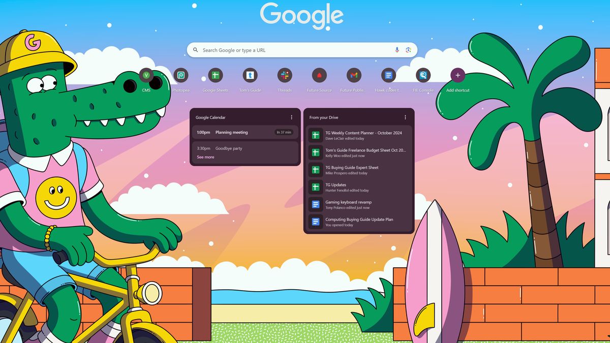 Google Chrome New Tab page