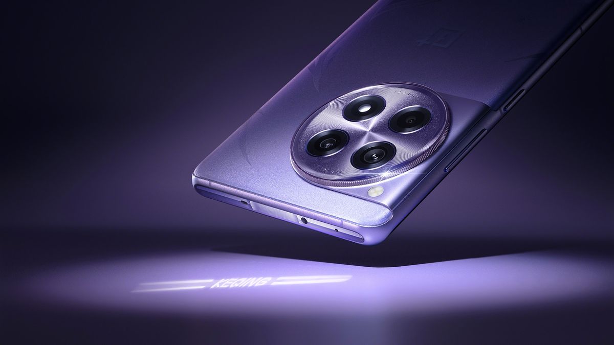 OnePlus 12R Genshin Impact Edition electro etching reflecting Keqing's name