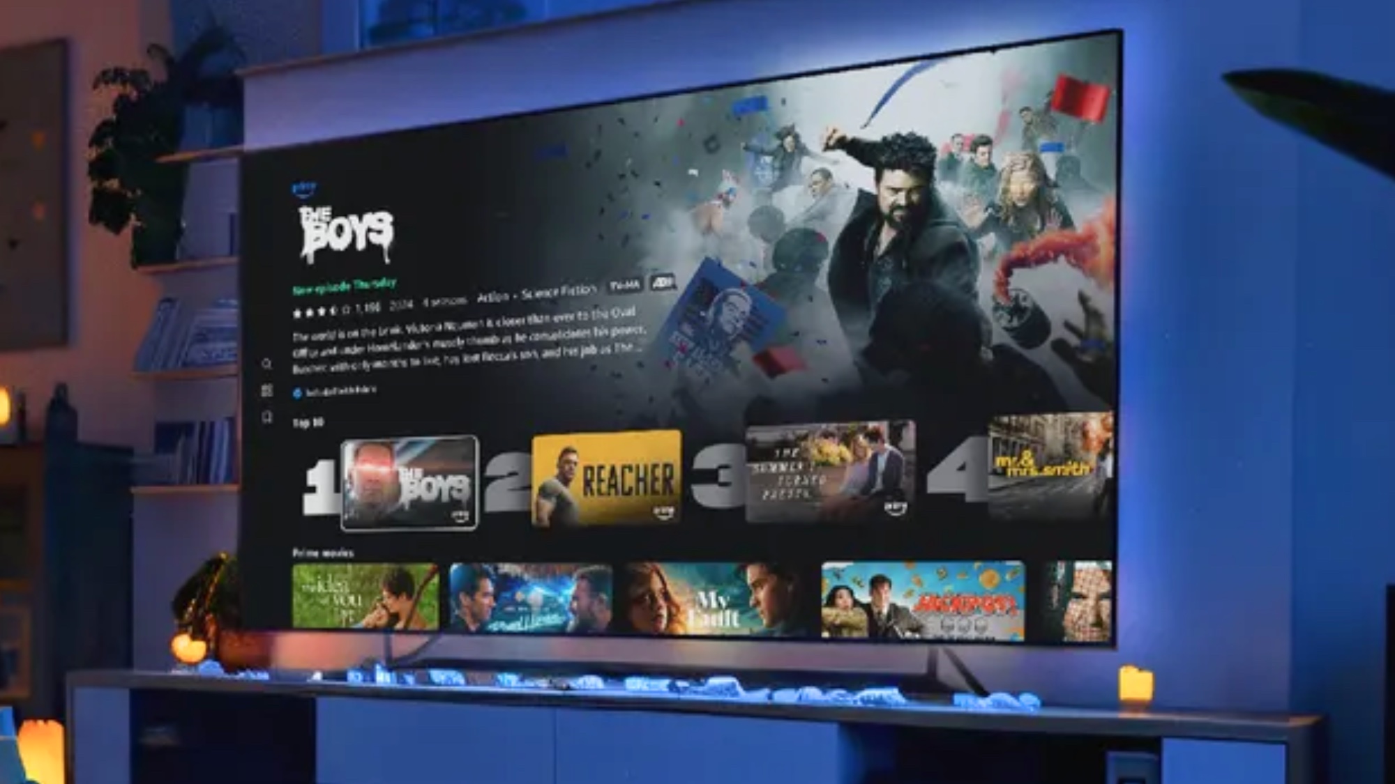 ממשק Prime Video חדש המציג את הבנים