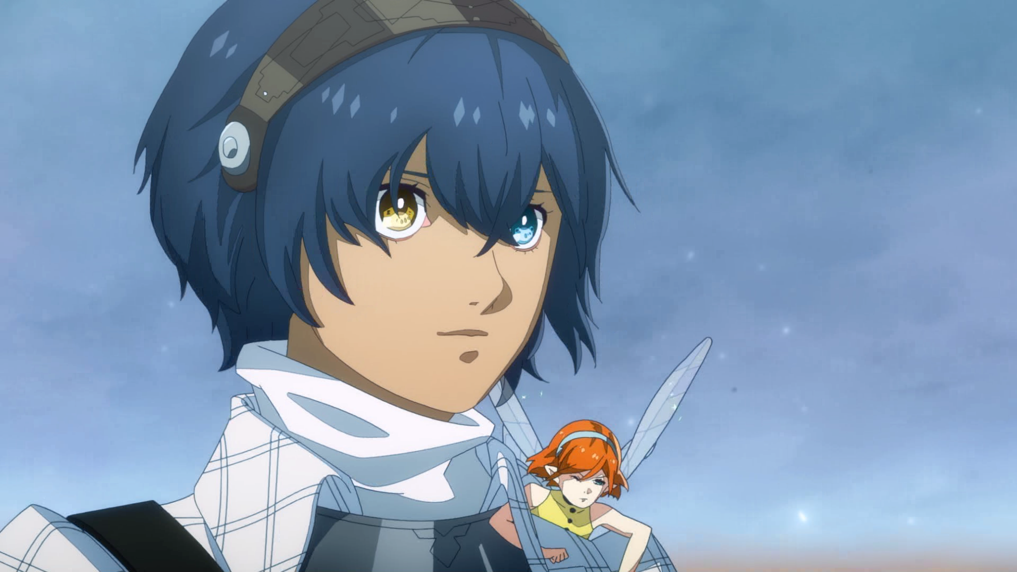 הדמות הראשית של מטפורה: ReFantazio עם חברתו לפיות גאליקה