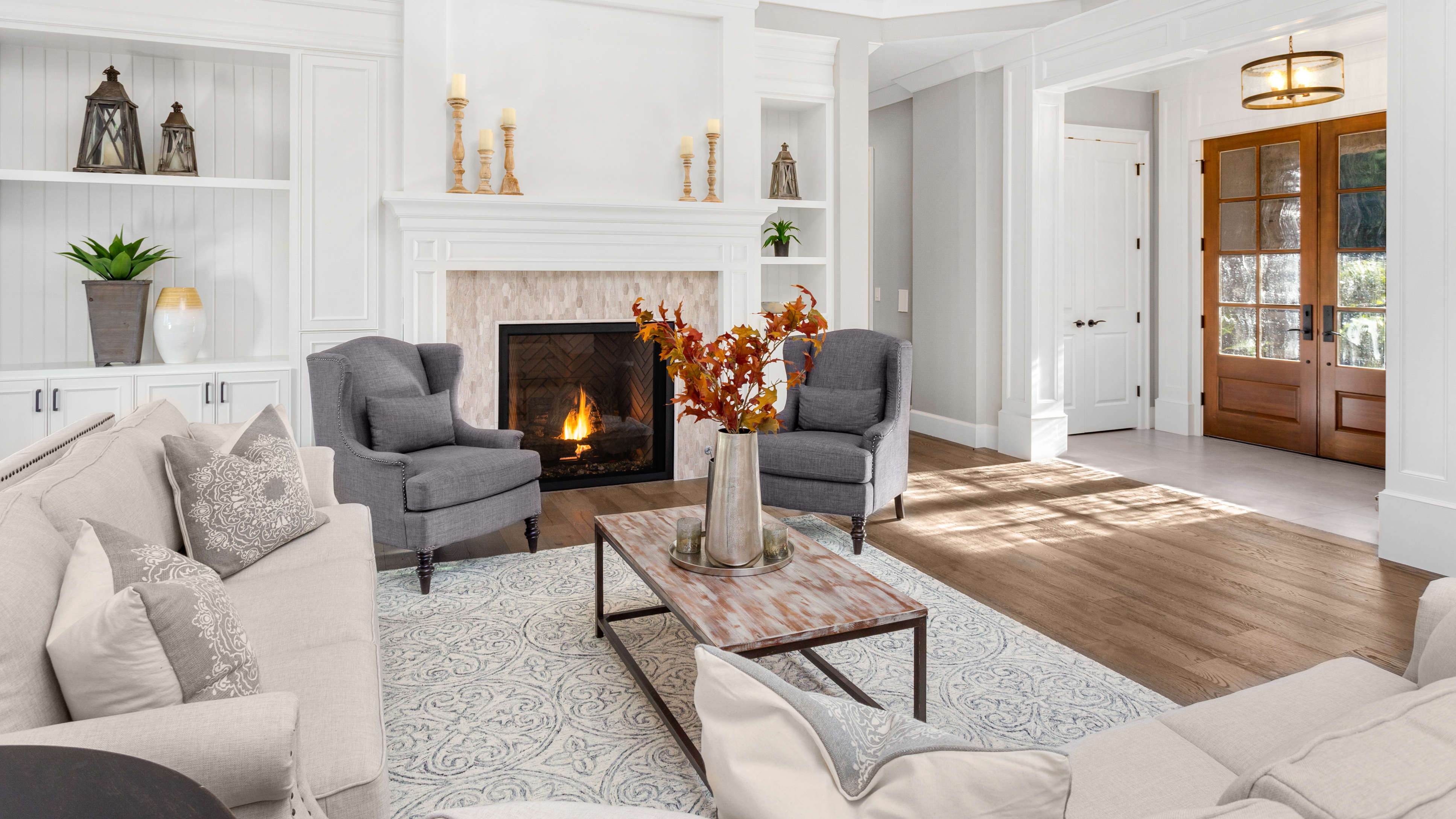 סלון גדול ואלגנטי