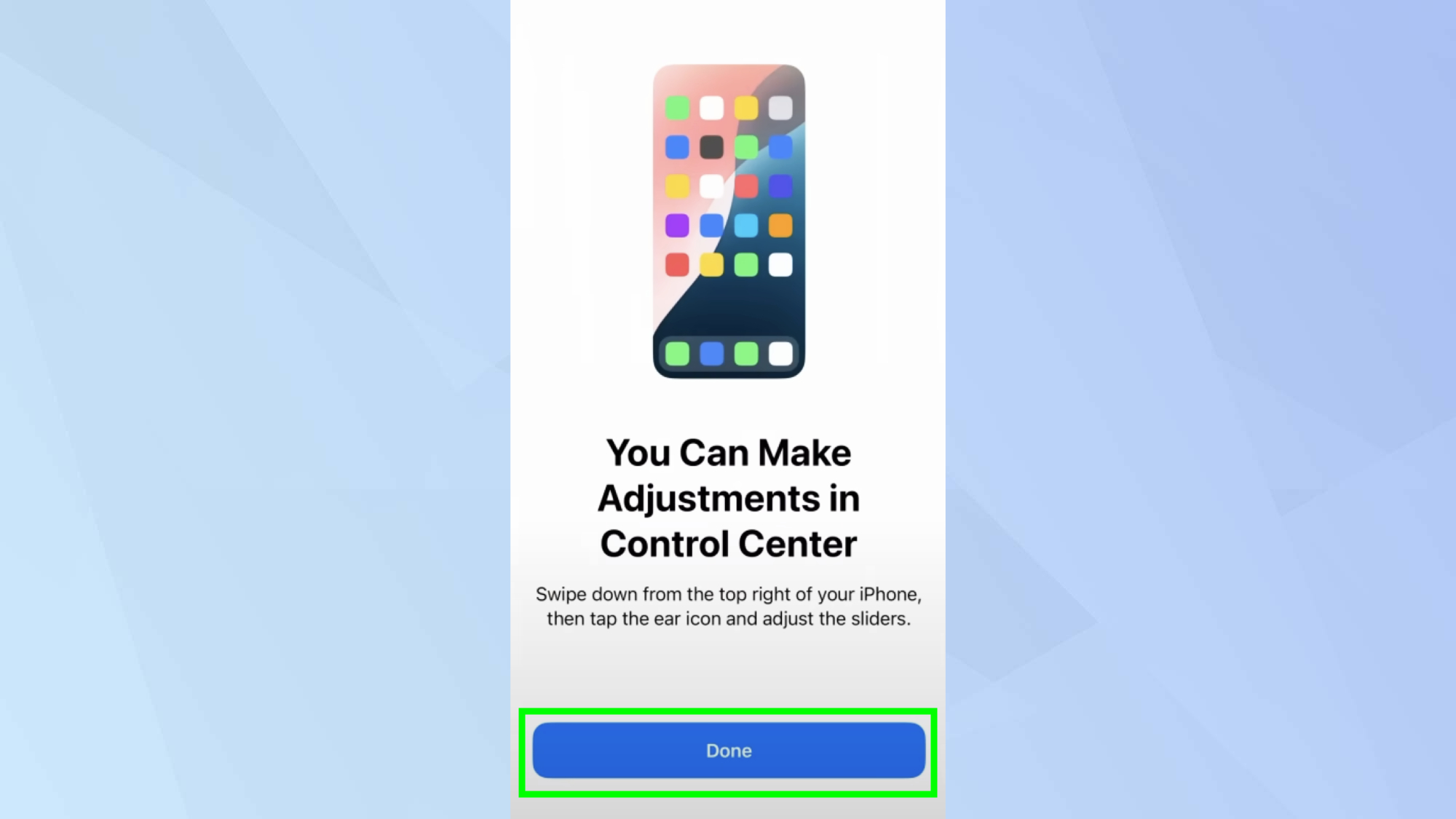 סיים להגדיר סיוע בשמיעה