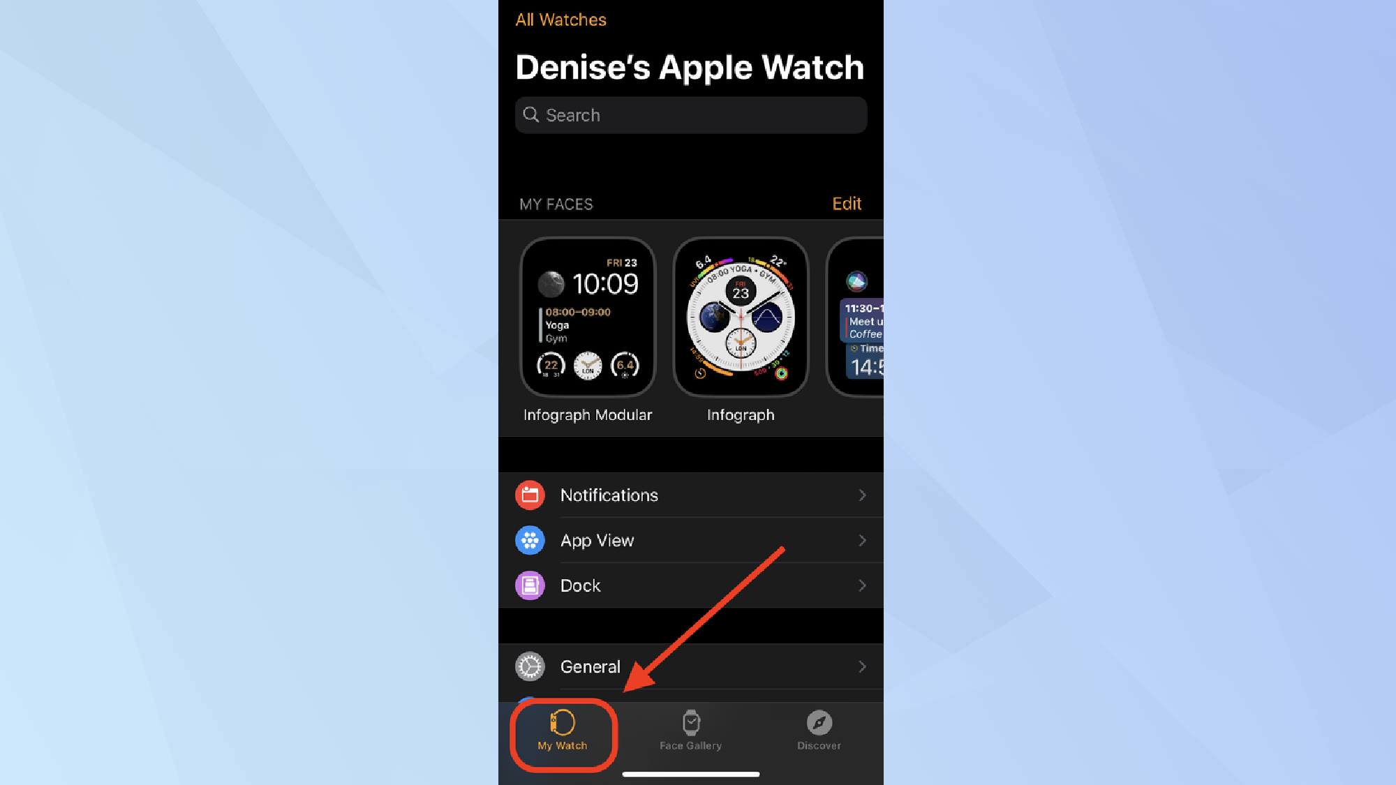 אפליקציית Apple watch