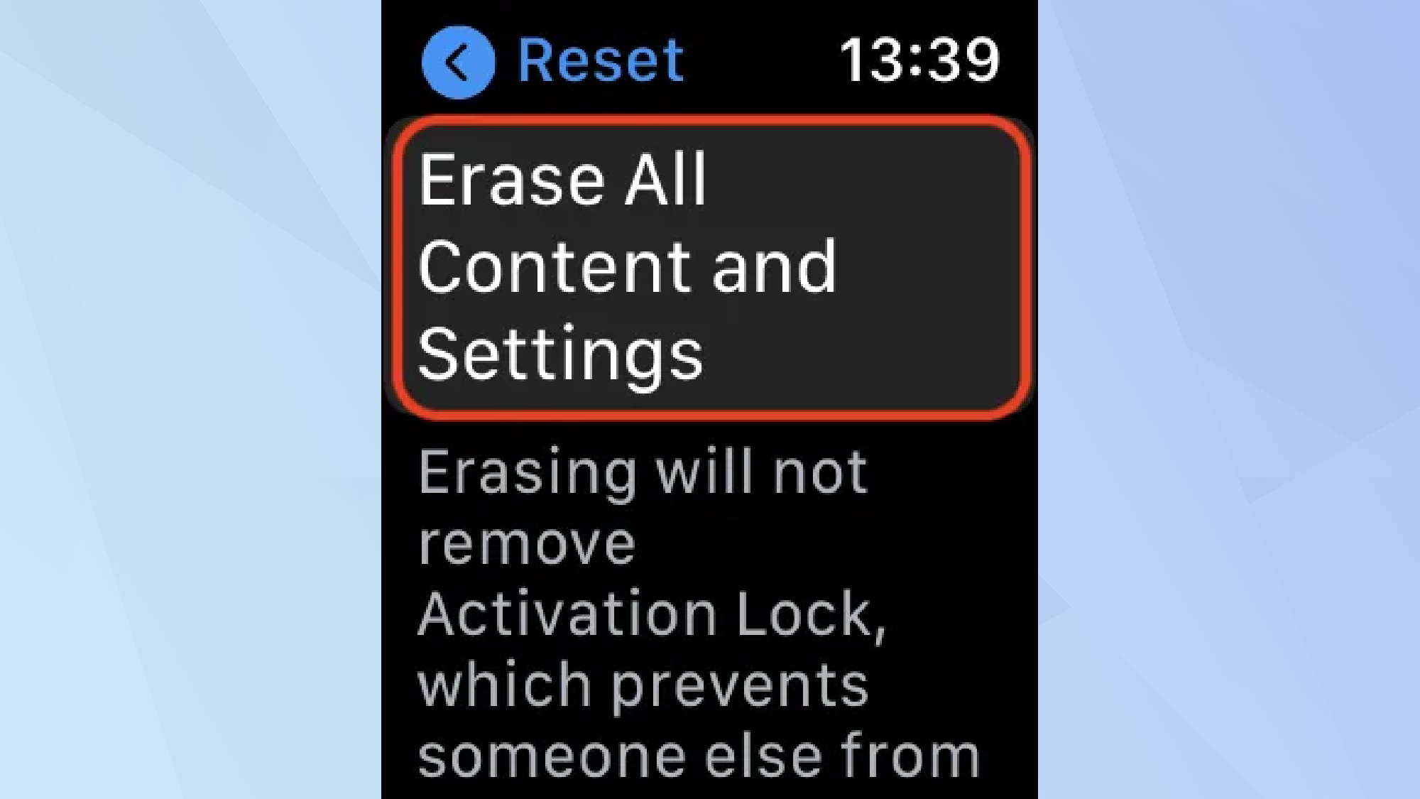 מחק את כל התוכן 
