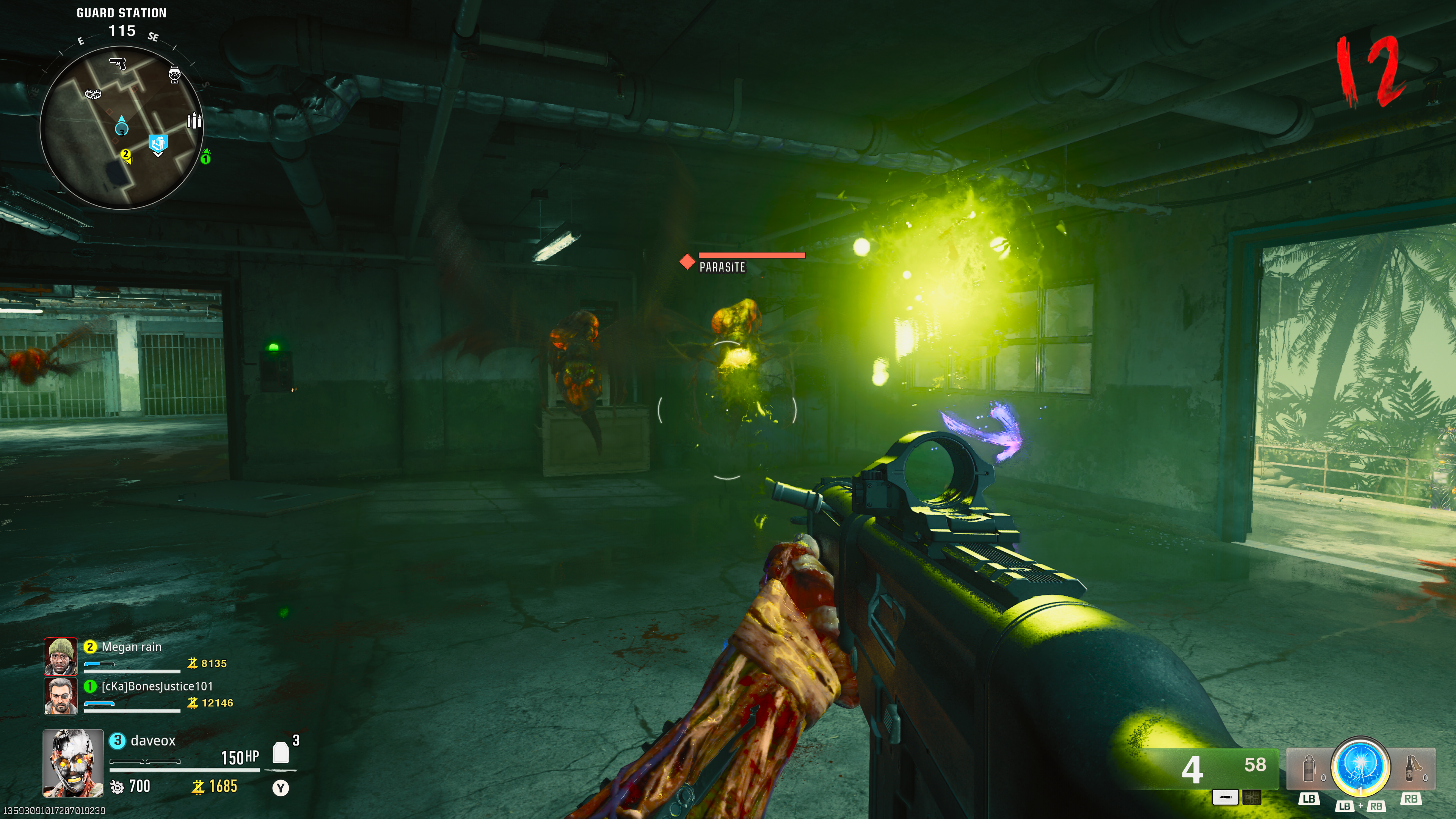 מכוון לזומבי במצב Zombie של BO6