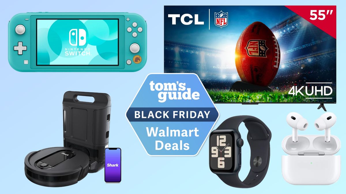 Walmart Black Friday deals including Nintendo Switch Lite, TCL TV, Shark robot vacuum, Apple AirPods Pro 2 and Apple Watch 9