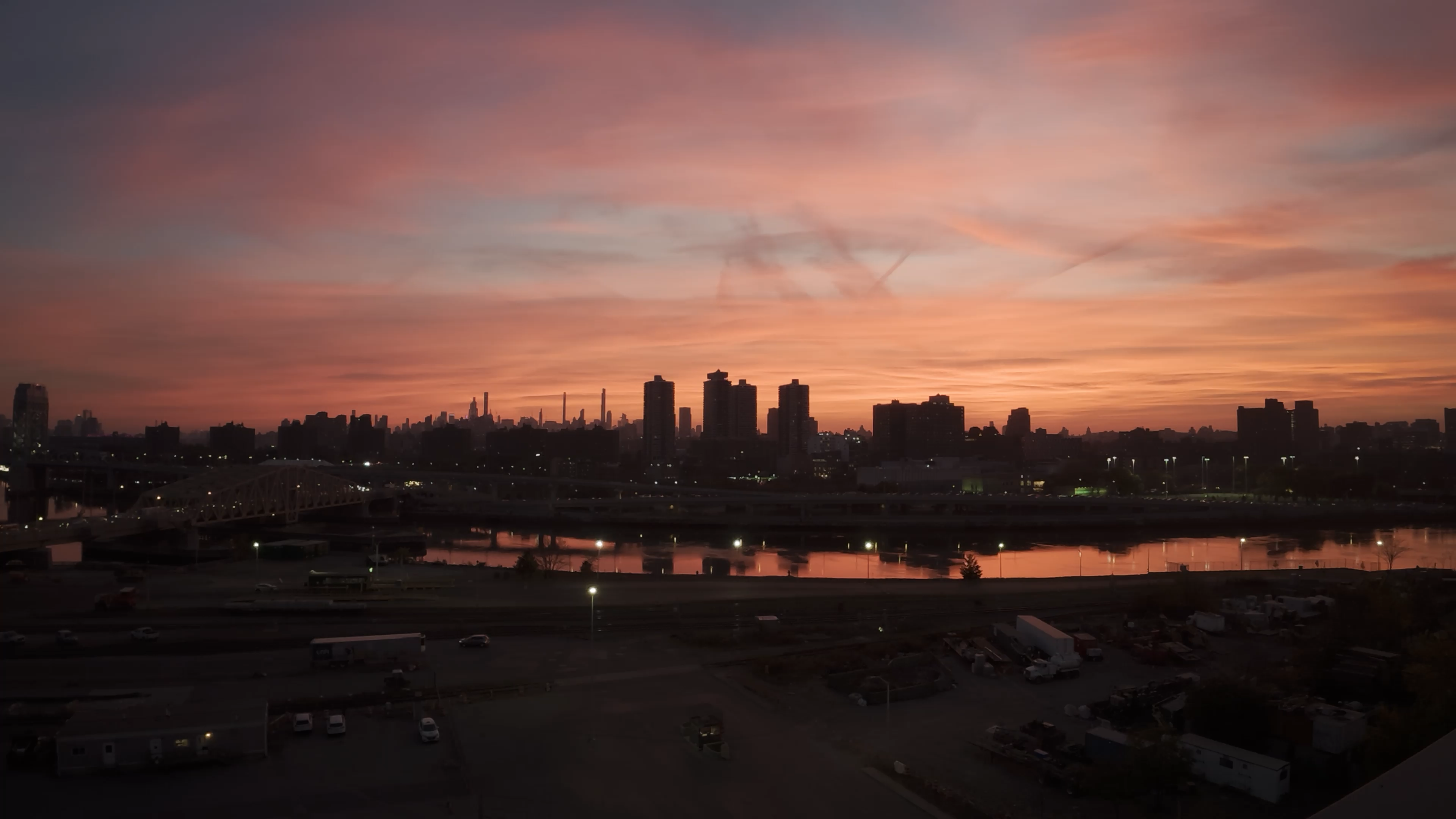 שקיעה יפה שצולמה ב-Action 5 Pro