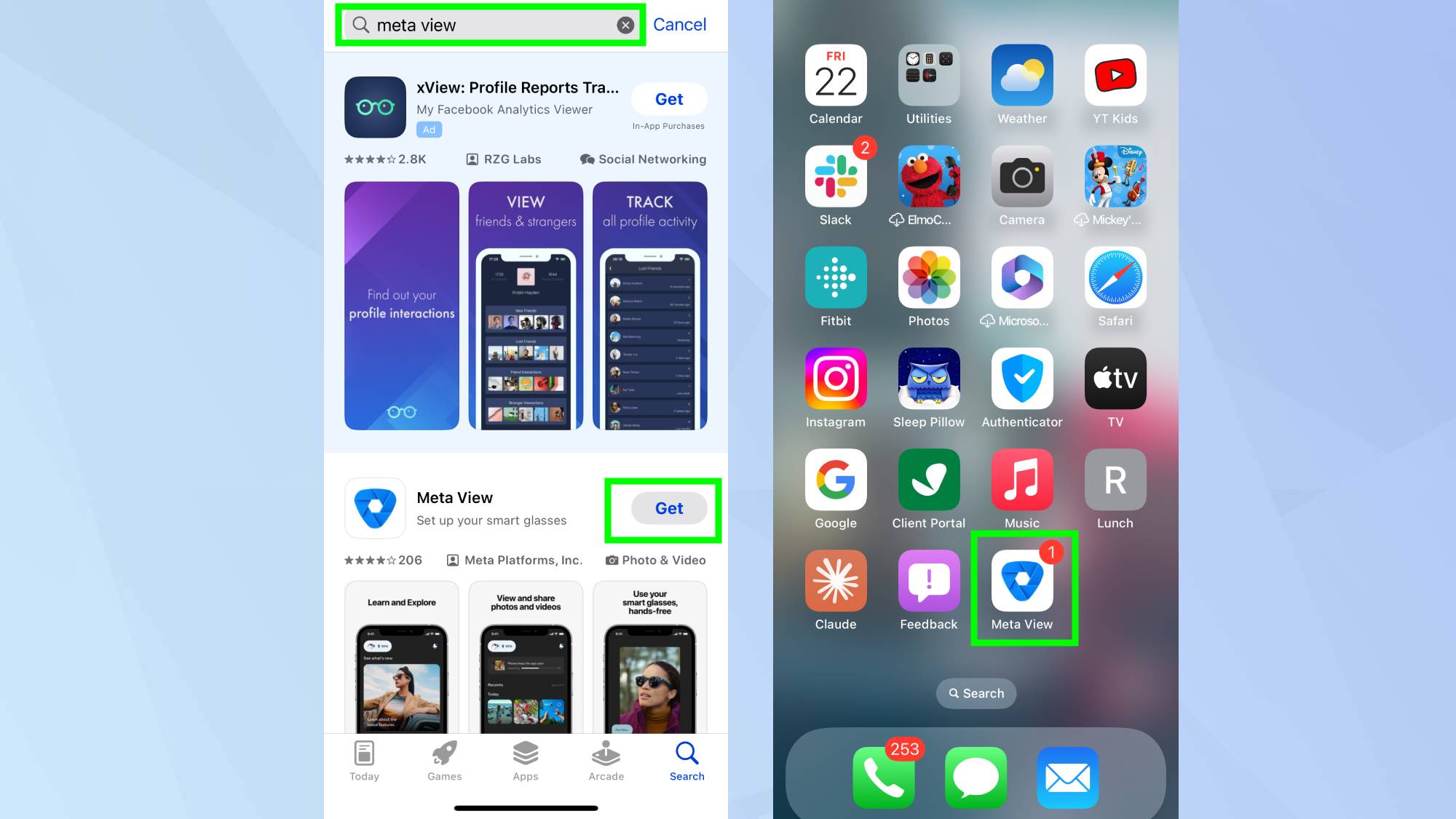 אפליקציית Meta View בחיפוש והורדה 