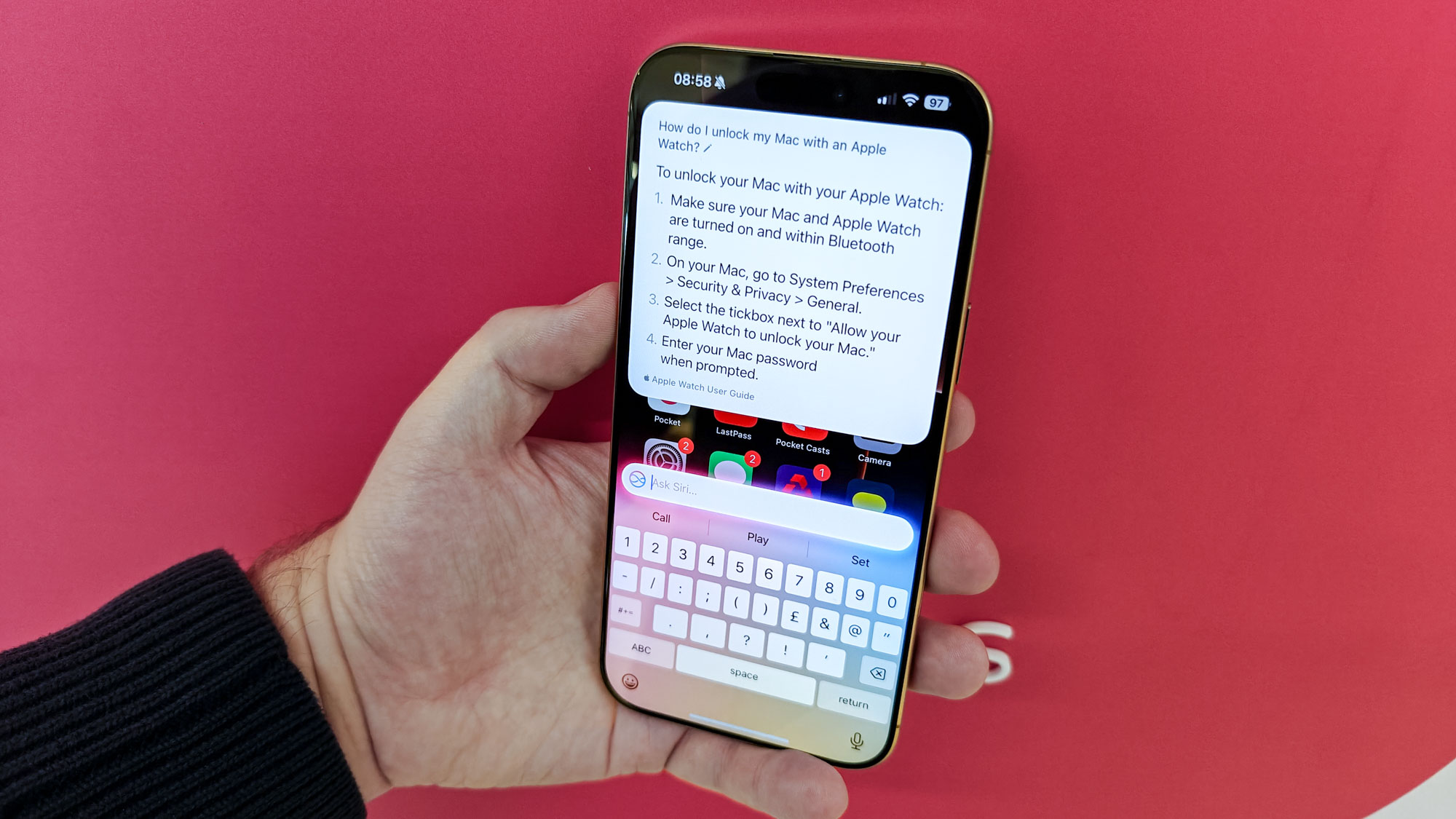 הנחיות למוצר Apple Intelligence מ-Siri ב-iOS 18.1