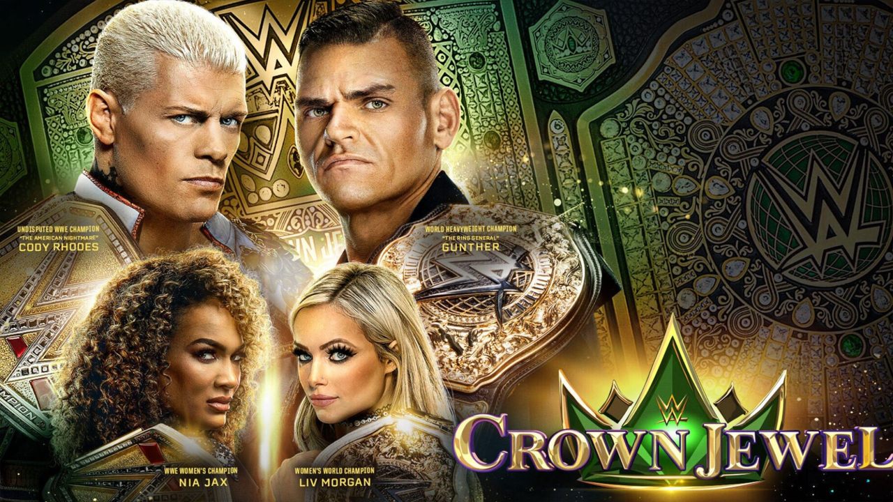 WWE Crown Jewel 2024 מעמידה את קודי רודס מול גונתר, ואת ניה ג'קס מול ליב מורגן.