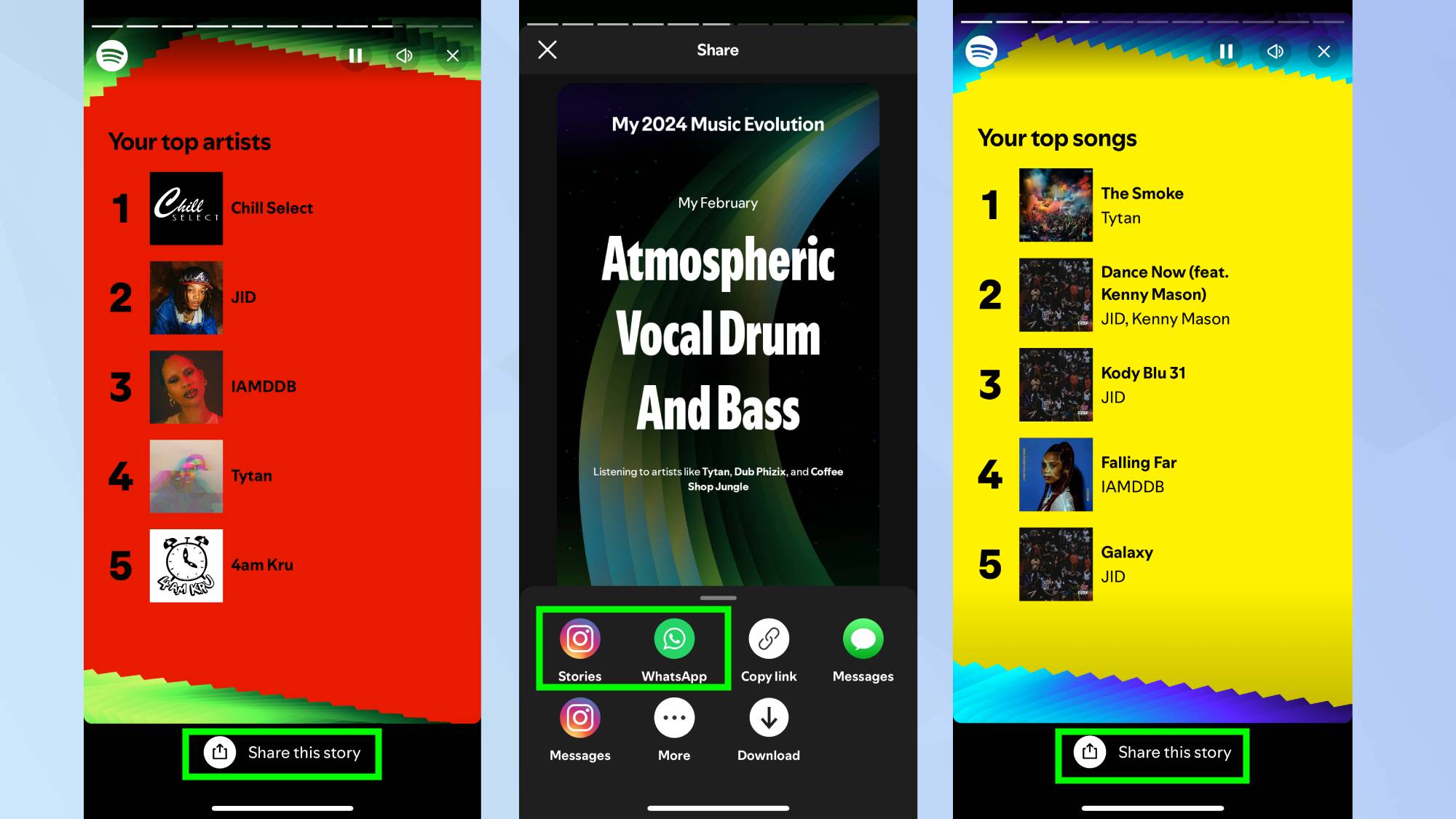 שיתוף Spotify Wrapped 2024 