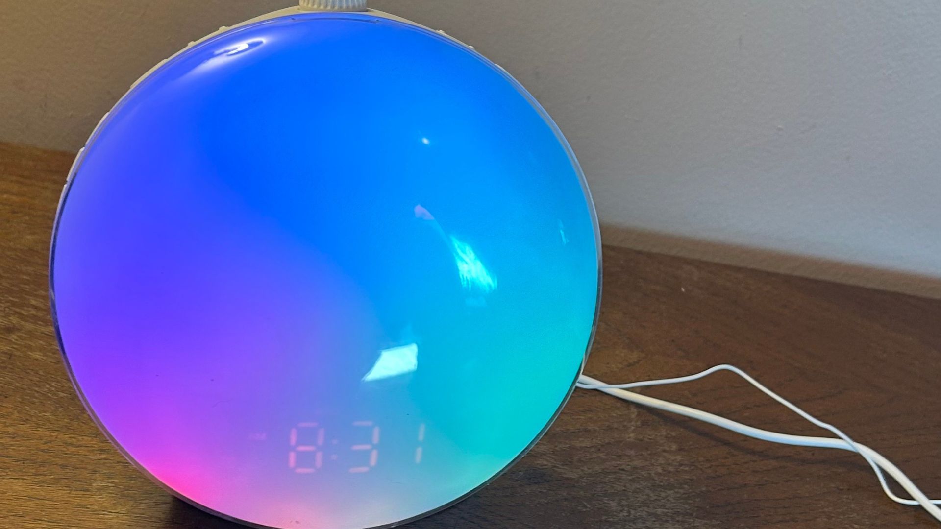 JALL Wake-Up Light שעון מעורר זריחה על אור כחול וסגול