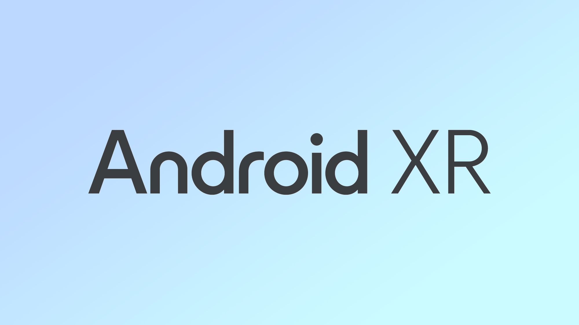 לוגו אנדרואיד XR על רקע כחול