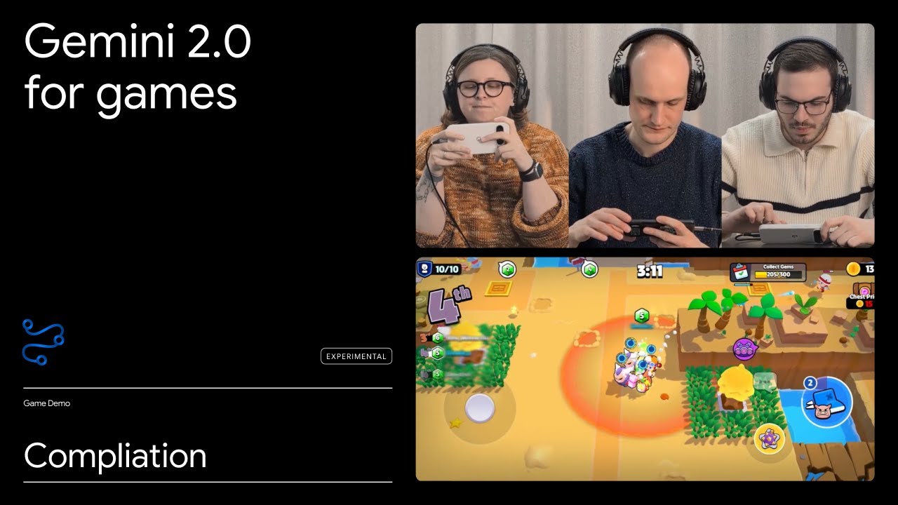 Gemini 2.0 עבור הדגמת משחקים | משחק Squad Busters, Clash of Clans ו-Hay Day - YouTube