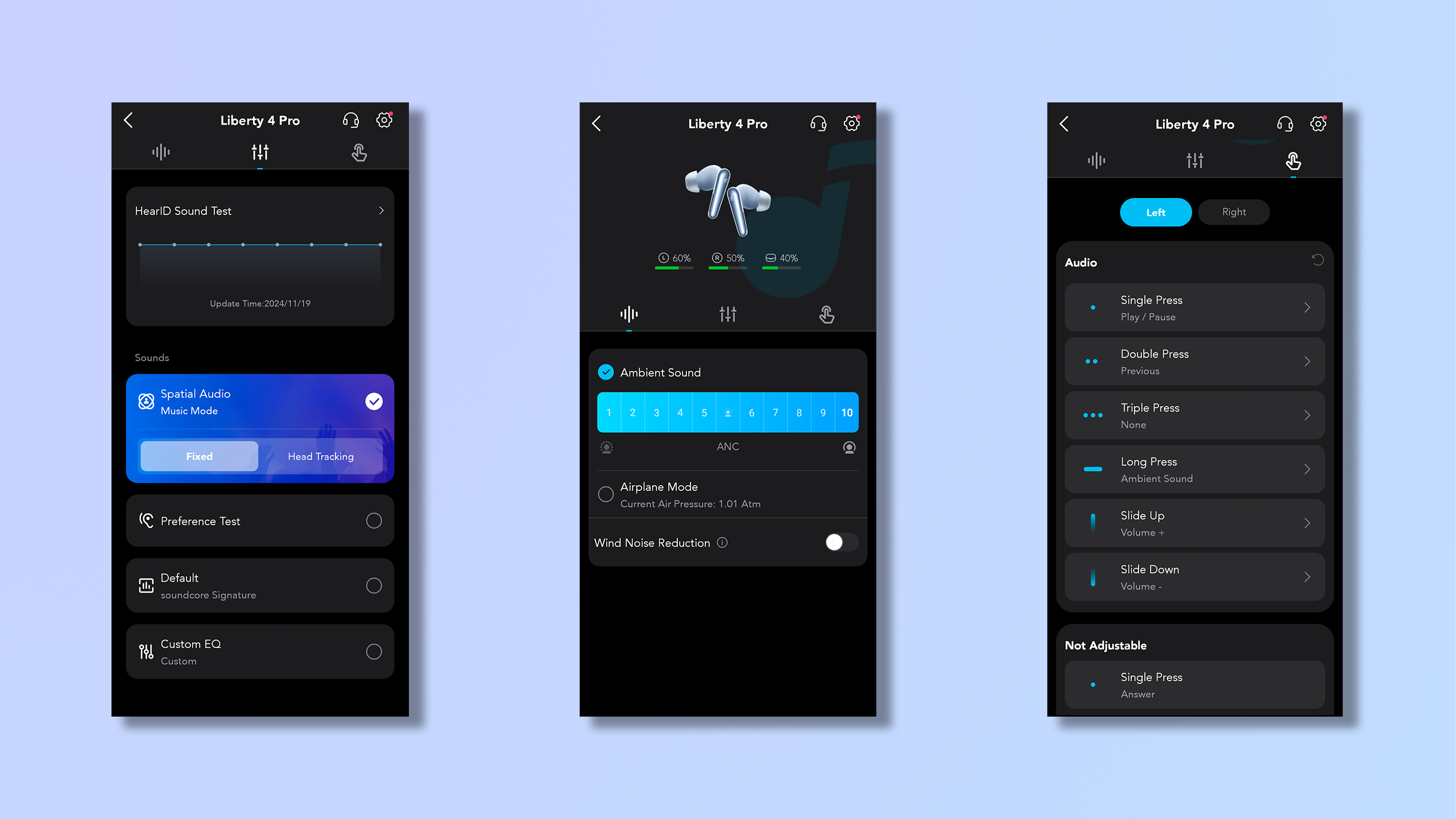 צילומי מסך של אפליקציית הסאונדקור