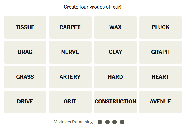 פאזל ניו יורק טיימס קשרי 17 בדצמבר 2024