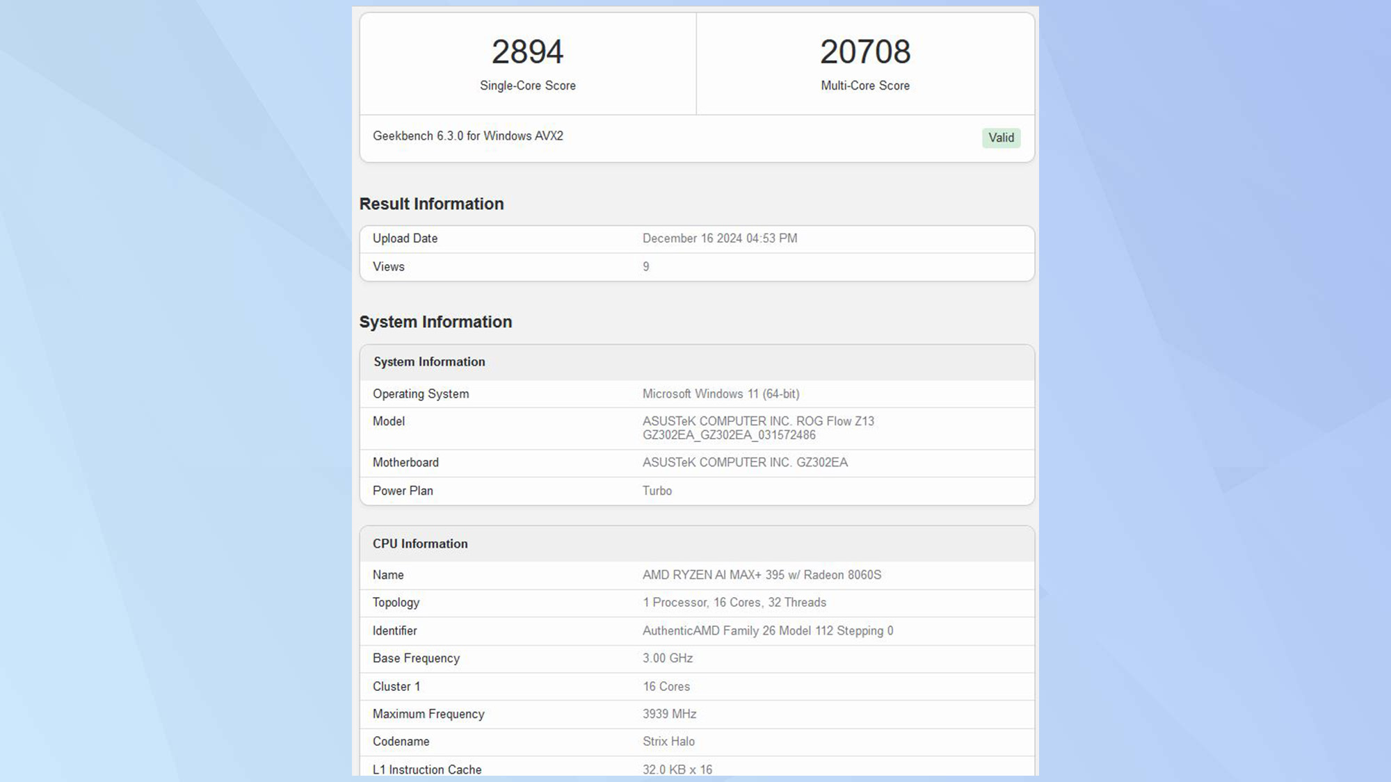 AMD Strix Halo דלפו מדדים