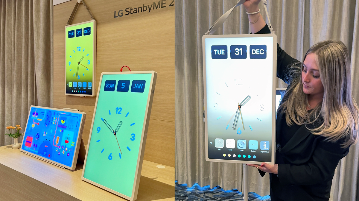 הטלוויזיה החדשה ביותר של LG המופעלת על ידי סוללה משמשת כתצוגה חכמה אלחוטית - ואני לגמרי צריך אחת כזו