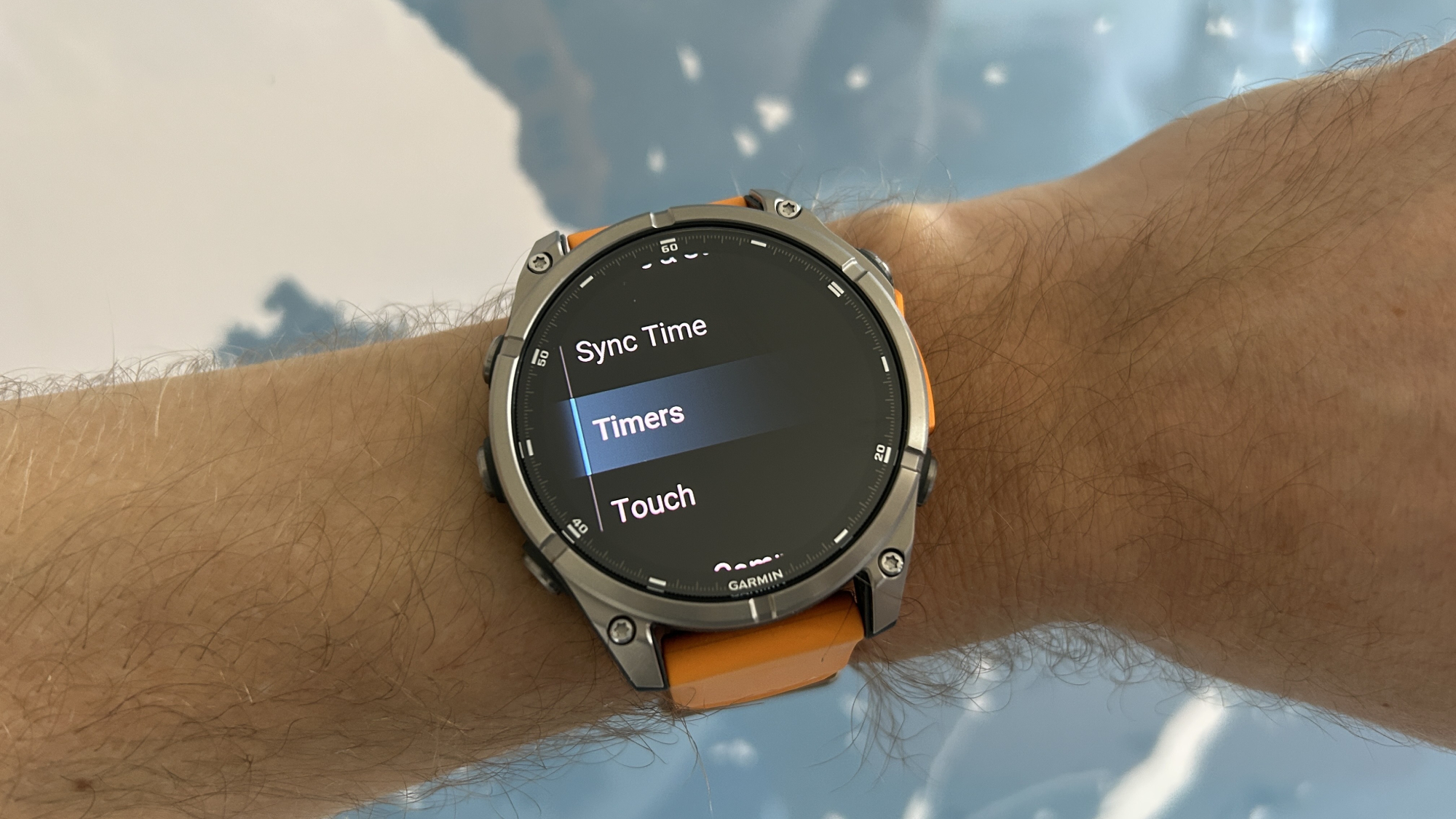 טיימרים של Garmin Watch 