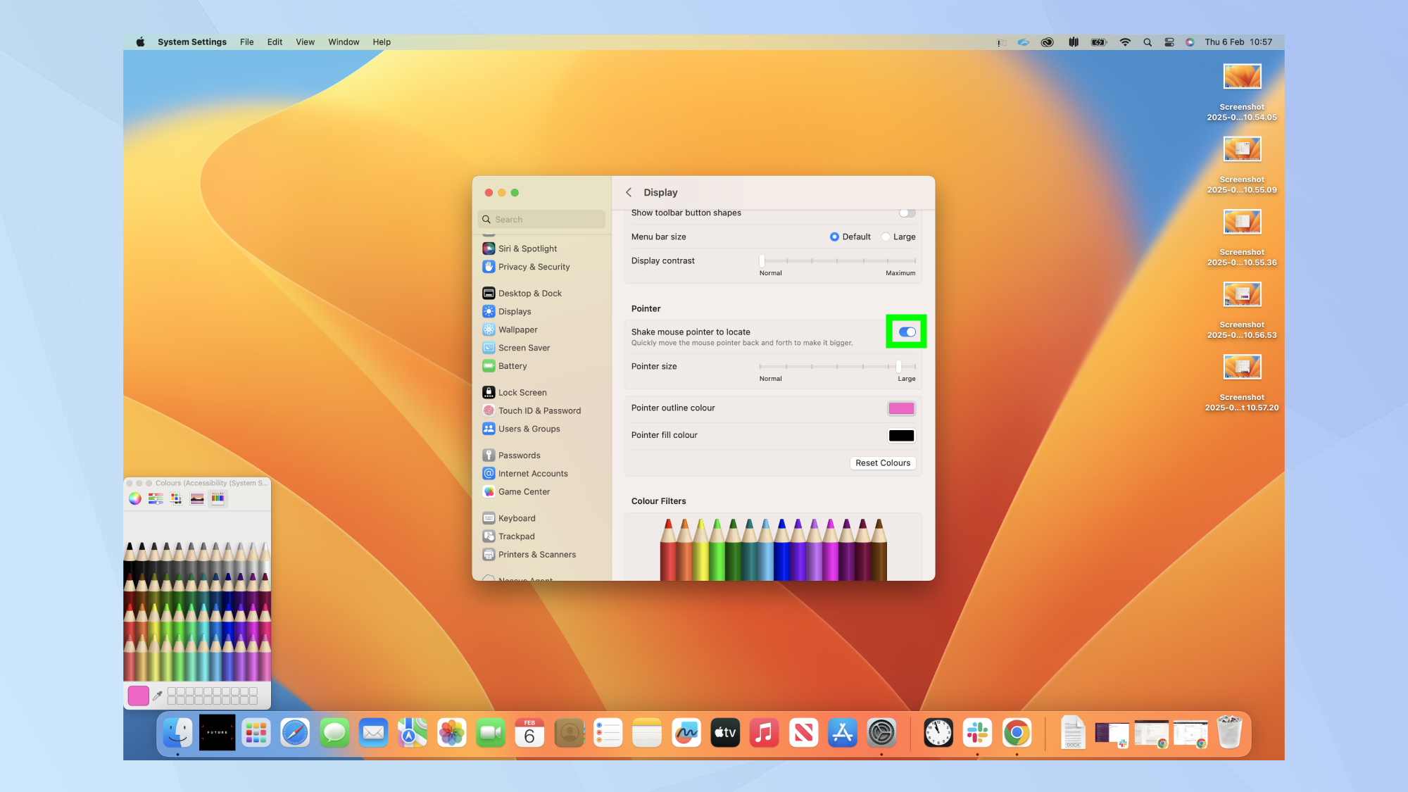טלטל את מצביע העכבר 