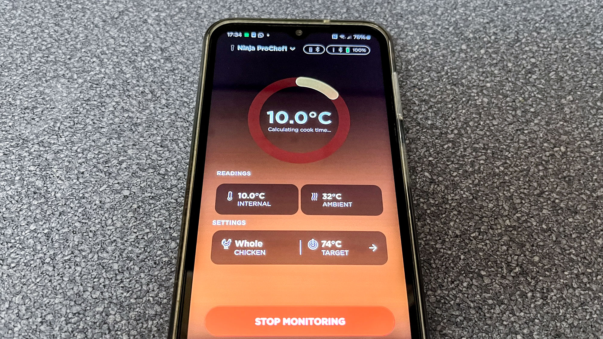 מדחום בשר אלחוטי של נינג'ה פרו